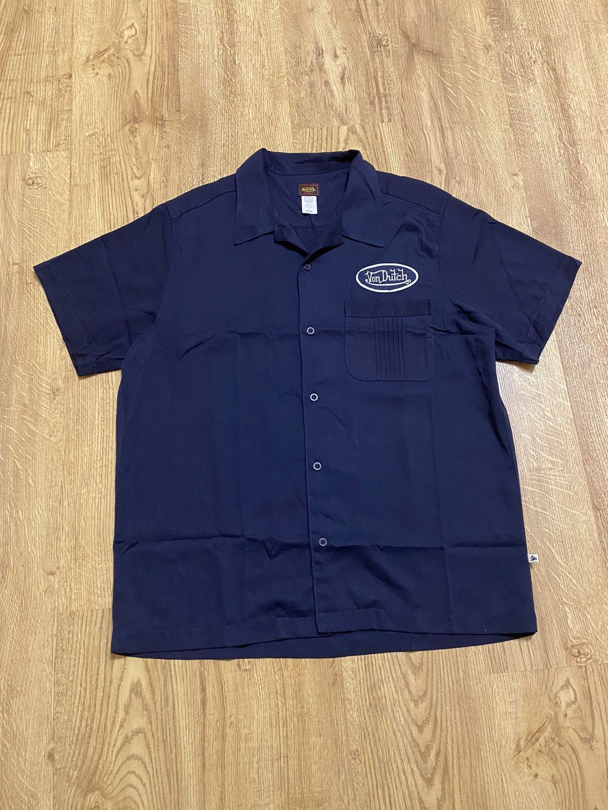 Vintage Ford Y Block Dickies Men's Short Sleeve Workshirt