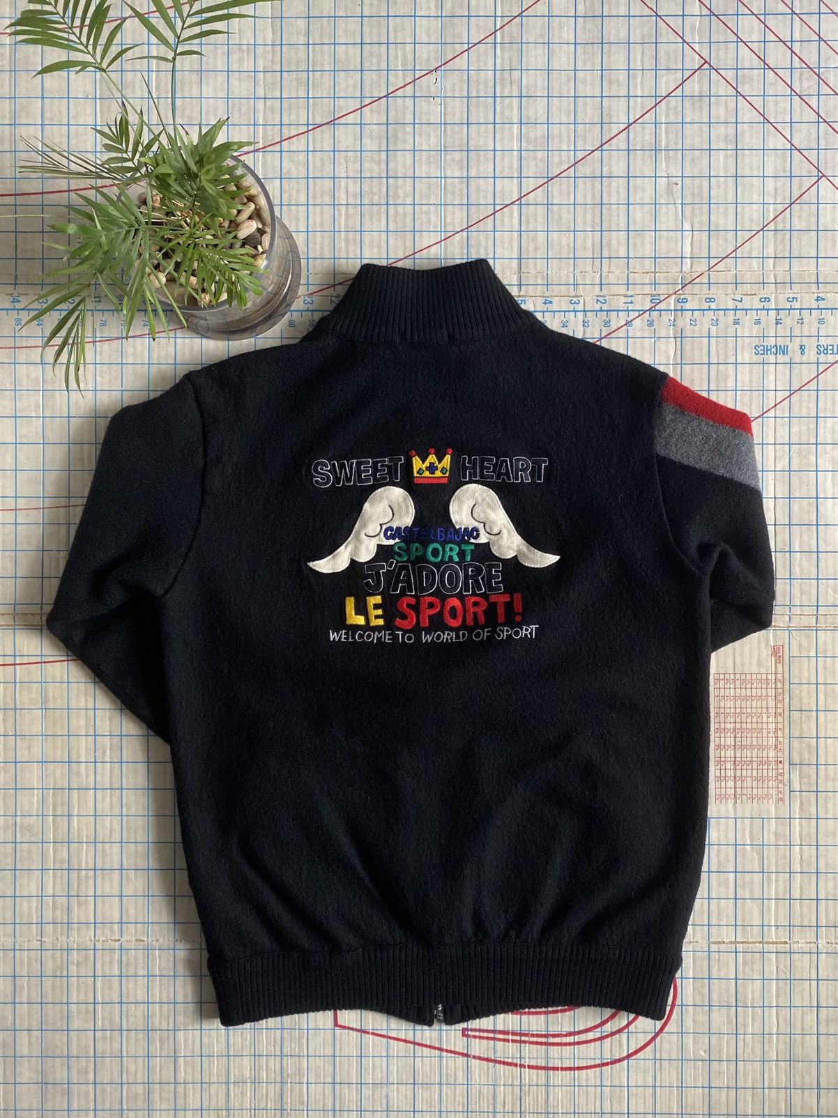Designer × Jean Charles De Castelbajac × Vintage Castelbajac Sport Full Zip Sweater Black Fits Size Small Size US S / EU 44-46 / 1 - 4 Thumbnail