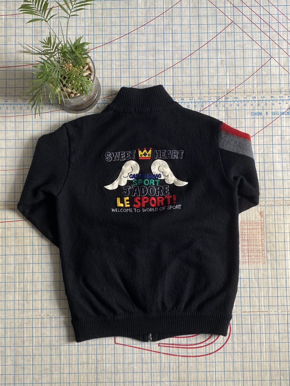 Designer × Jean Charles De Castelbajac × Vintage Castelbajac Sport Full Zip Sweater Black Fits Size Small Size US S / EU 44-46 / 1 - 3 Thumbnail
