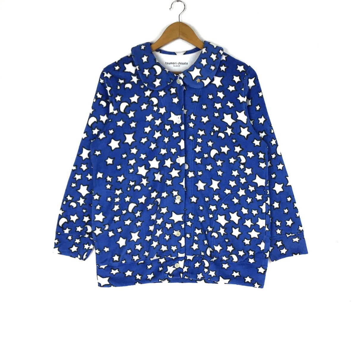image of Issey Miyake Tsumori Chisato Sleep Wear Full Print Shirt in Blue, Men's (Size Large)