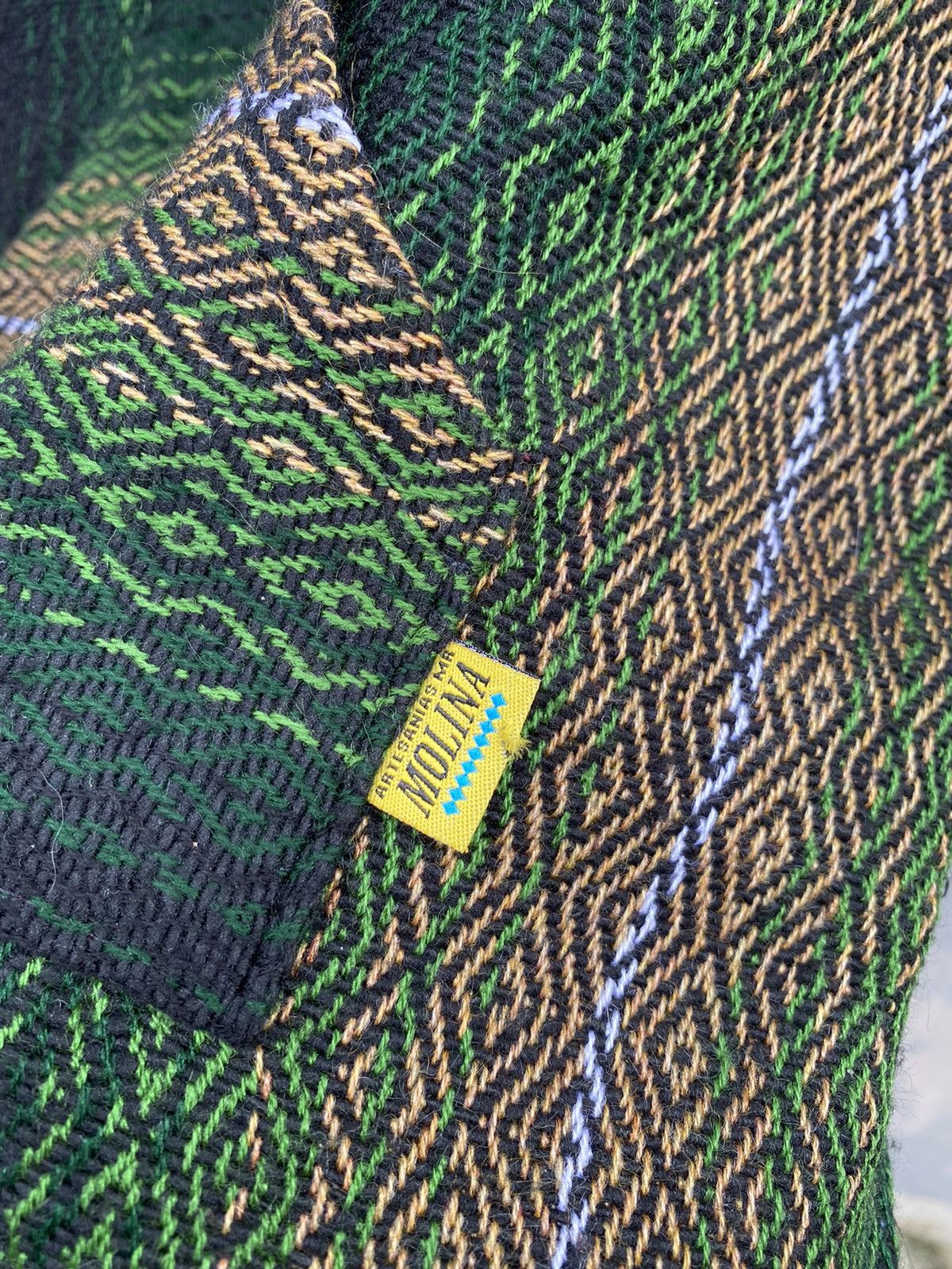 Mexican Threads vintage rare woven mexican baja jumper hoodie Size US M / EU 48-50 / 2 - 6 Thumbnail