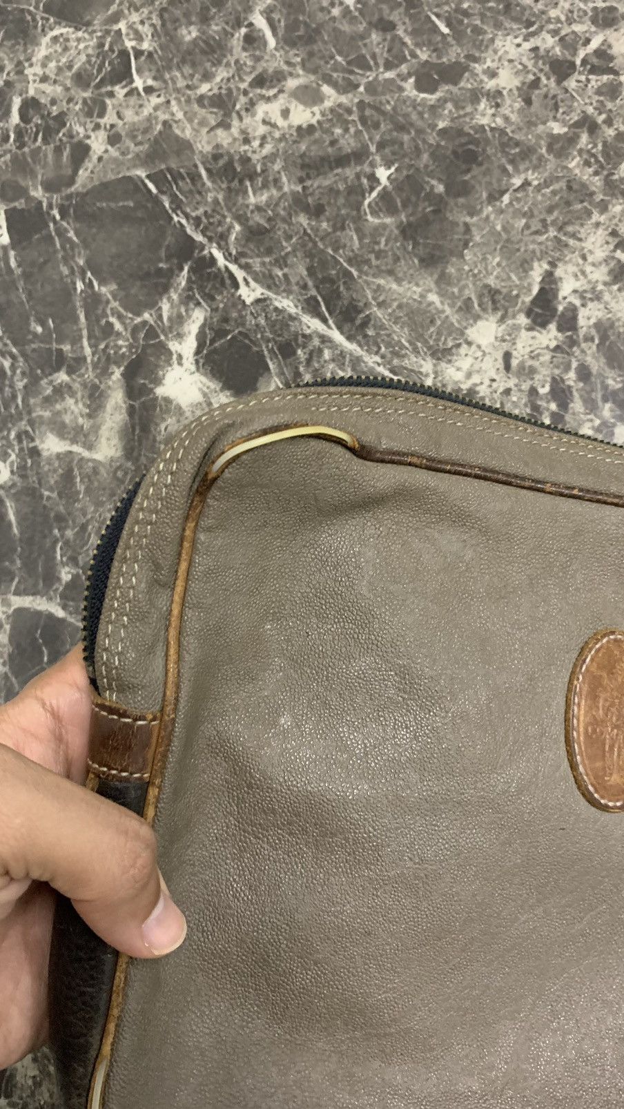 Leather Vintage CP company Leather Clutch Bag Size ONE SIZE - 7 Thumbnail