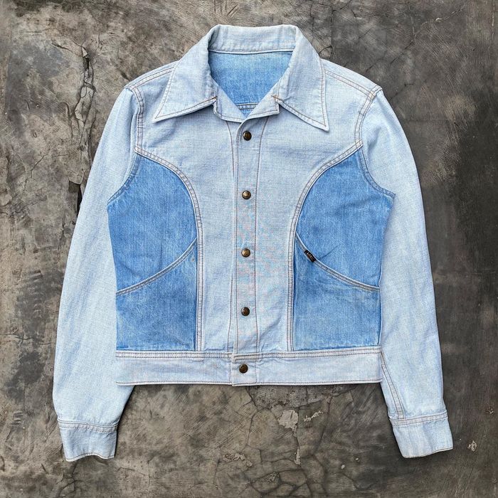 Vintage Vintage 70s Lee Two Tone Reversible Denim Jacket | Grailed