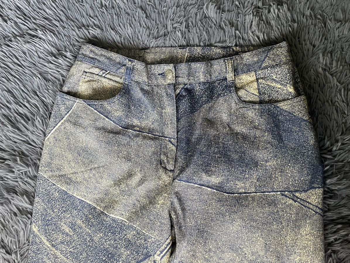 Japanese Brand × Vintage 90s vintage jeans pattern Avant Garde Japanese style pants Size 36" / US 14 / IT 50 - 4 Thumbnail