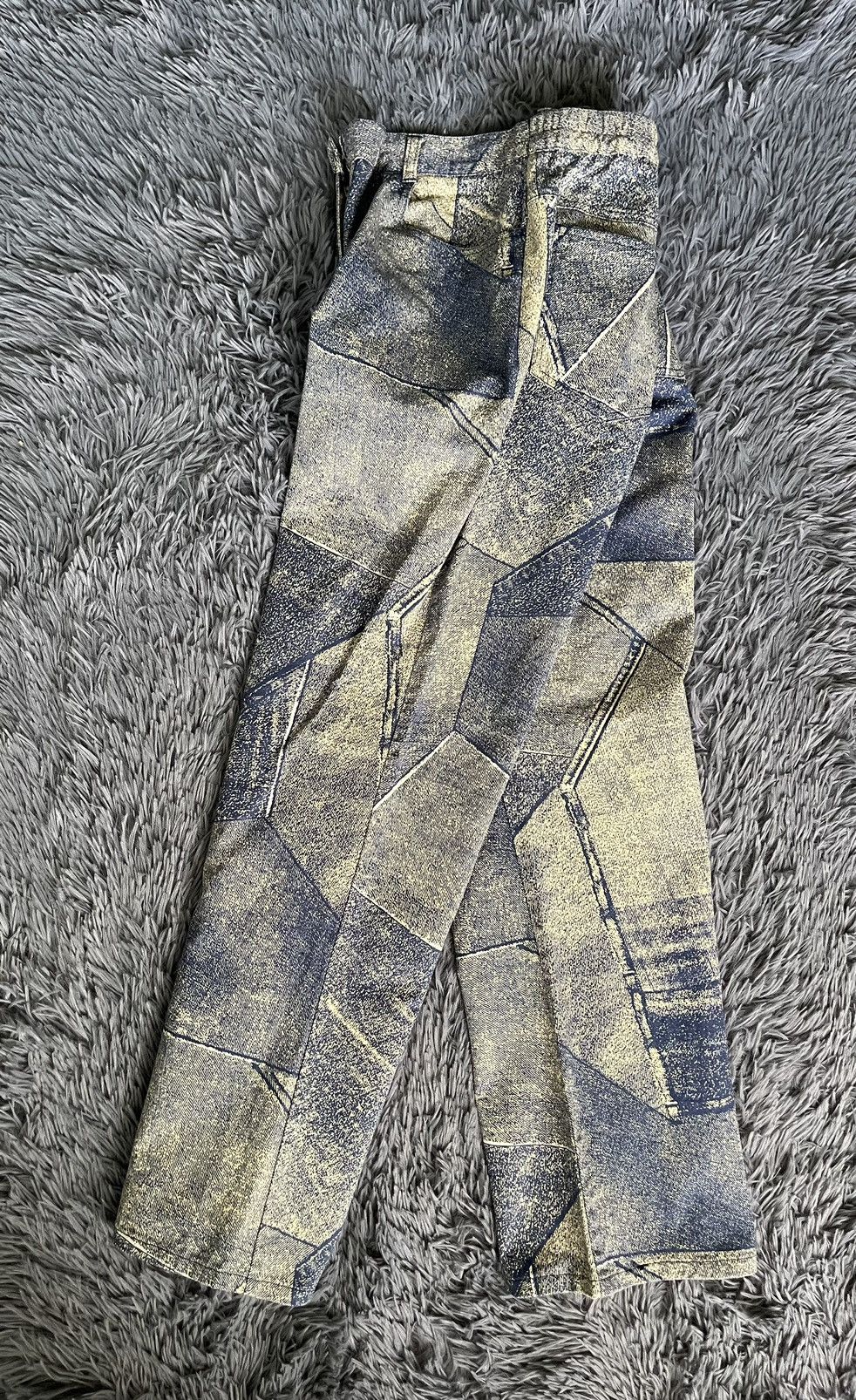Japanese Brand × Vintage 90s vintage jeans pattern Avant Garde Japanese style pants Size 36" / US 14 / IT 50 - 1 Thumbnail