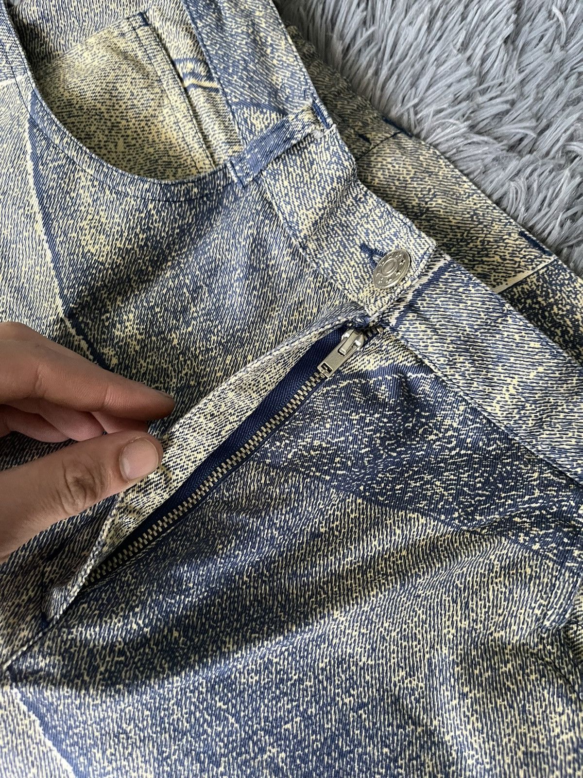 Japanese Brand × Vintage 90s vintage jeans pattern Avant Garde Japanese style pants Size 36" / US 14 / IT 50 - 5 Thumbnail
