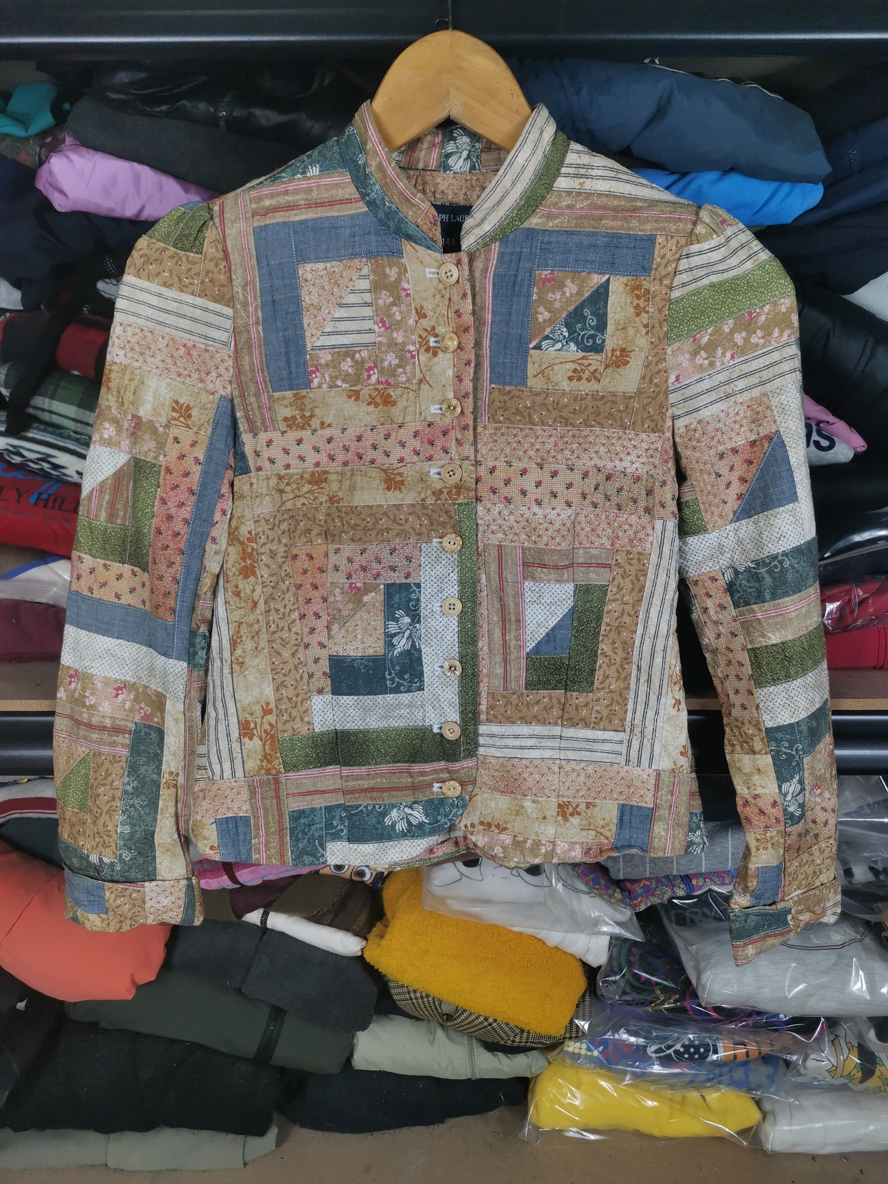 Ralph Lauren Vintage Polo Ralph Lauren Patchwork Jacket Women For Kid Size ONE SIZE - 1 Thumbnail