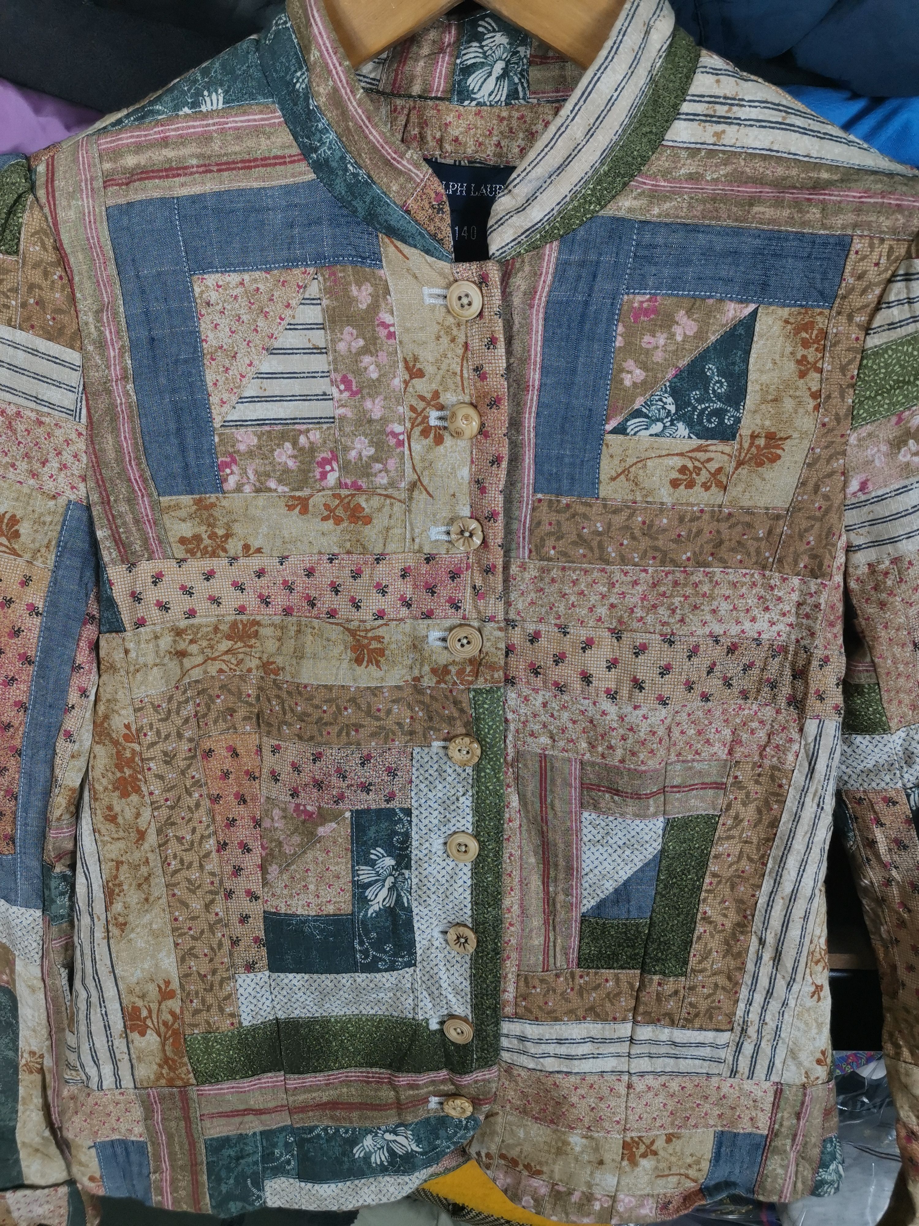 Ralph Lauren Vintage Polo Ralph Lauren Patchwork Jacket Women For Kid Size ONE SIZE - 3 Thumbnail