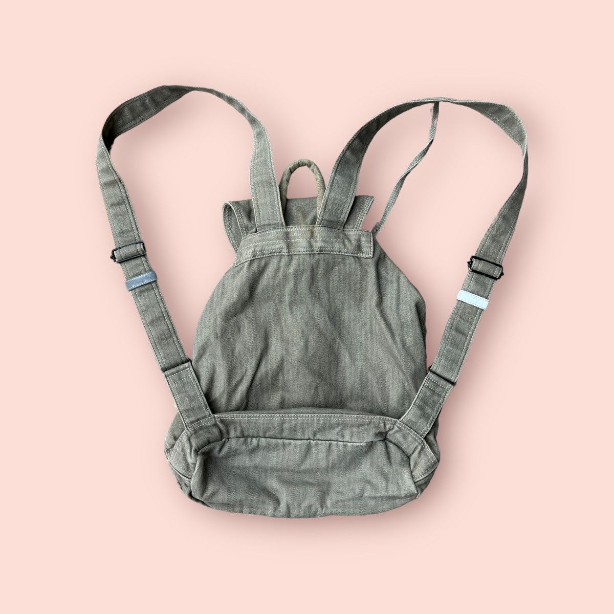 Japanese Brand VINTAGE PORTER HERRINGBONE MINI BACKPACK/RUCKSACK Size ONE SIZE - 3 Thumbnail