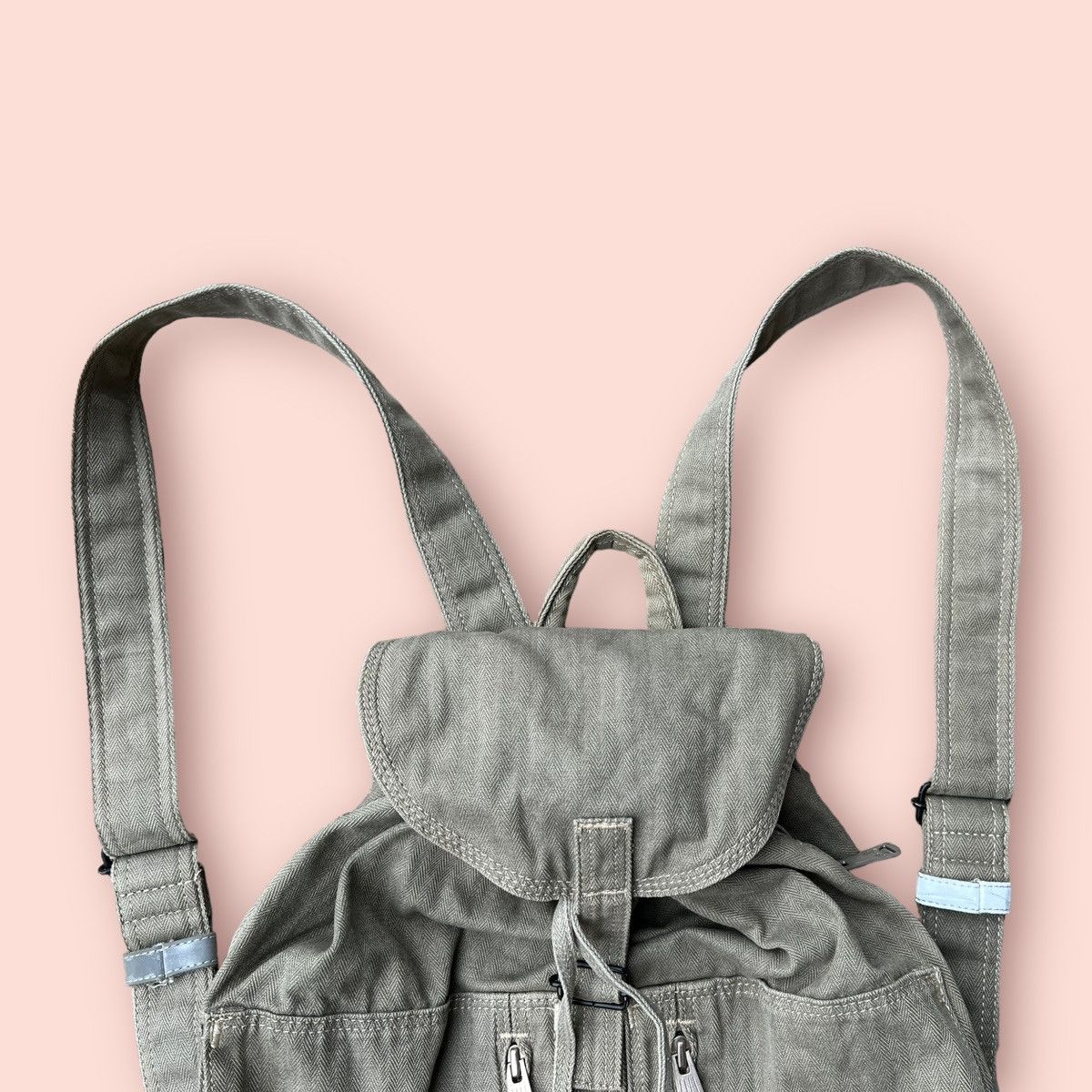 Japanese Brand VINTAGE PORTER HERRINGBONE MINI BACKPACK/RUCKSACK Size ONE SIZE - 8 Thumbnail