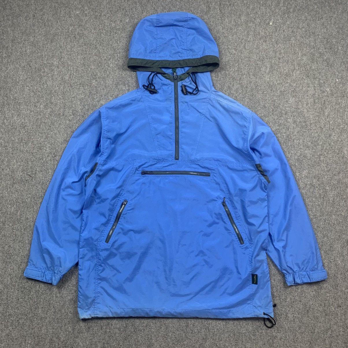image of Outdoor Life x Vintage Raccoon Dog Anorak Hoodie Jacket in Blue, Men's (Size Large)