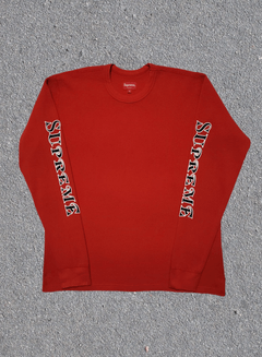 Supreme Logo Waffle Thermal | Grailed