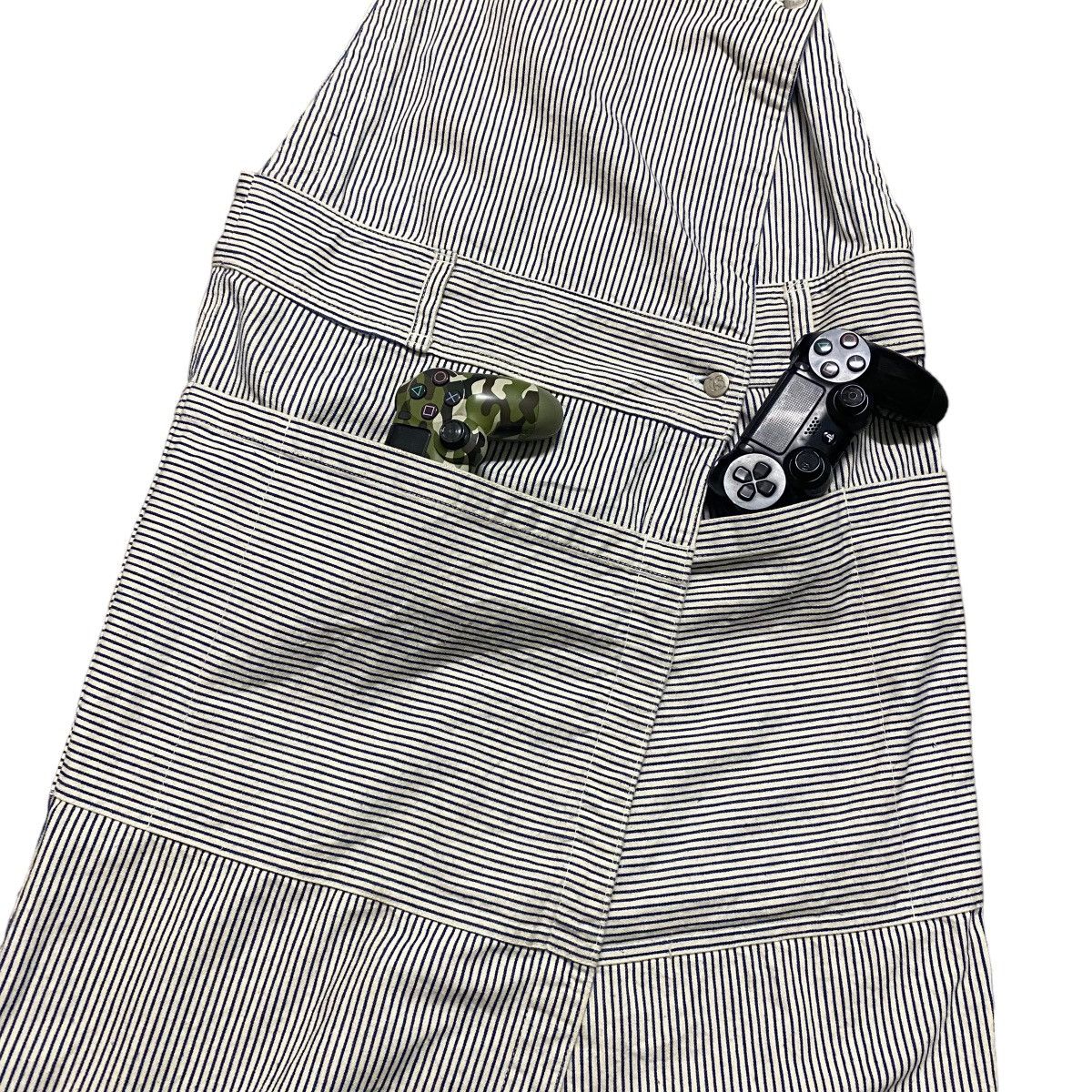 Issey Miyake Vintage Issey Miyake Hickory Overalls Work Dress Size L / US 10 / IT 46 - 10 Thumbnail