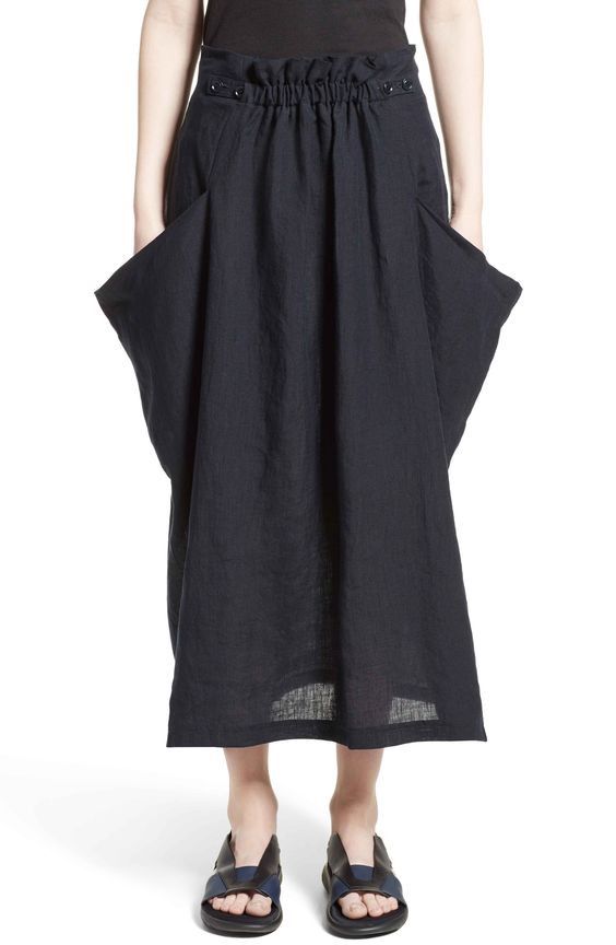 Y's Y's by Yohji Yamamoto Side Pocket Panel Skirt Size 26" / US 2 / IT 38 - 1 Thumbnail