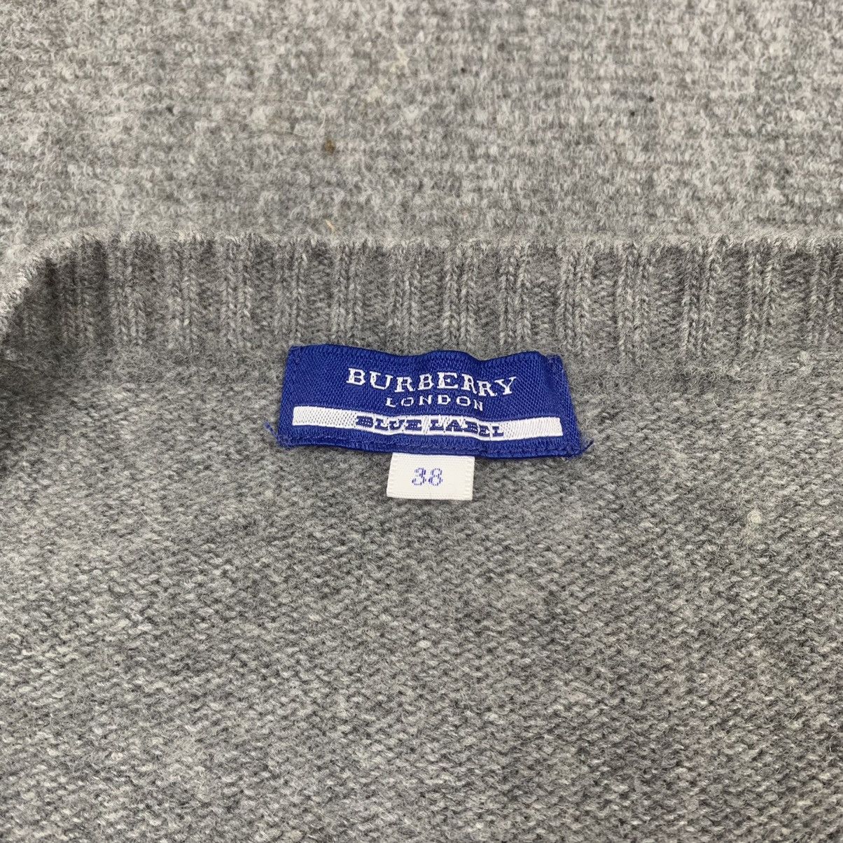 Burberry × Vintage Vintage Burberry Nova Check Blue Label Fleece Sweater Size XS / US 0-2 / IT 36-38 - 9 Thumbnail