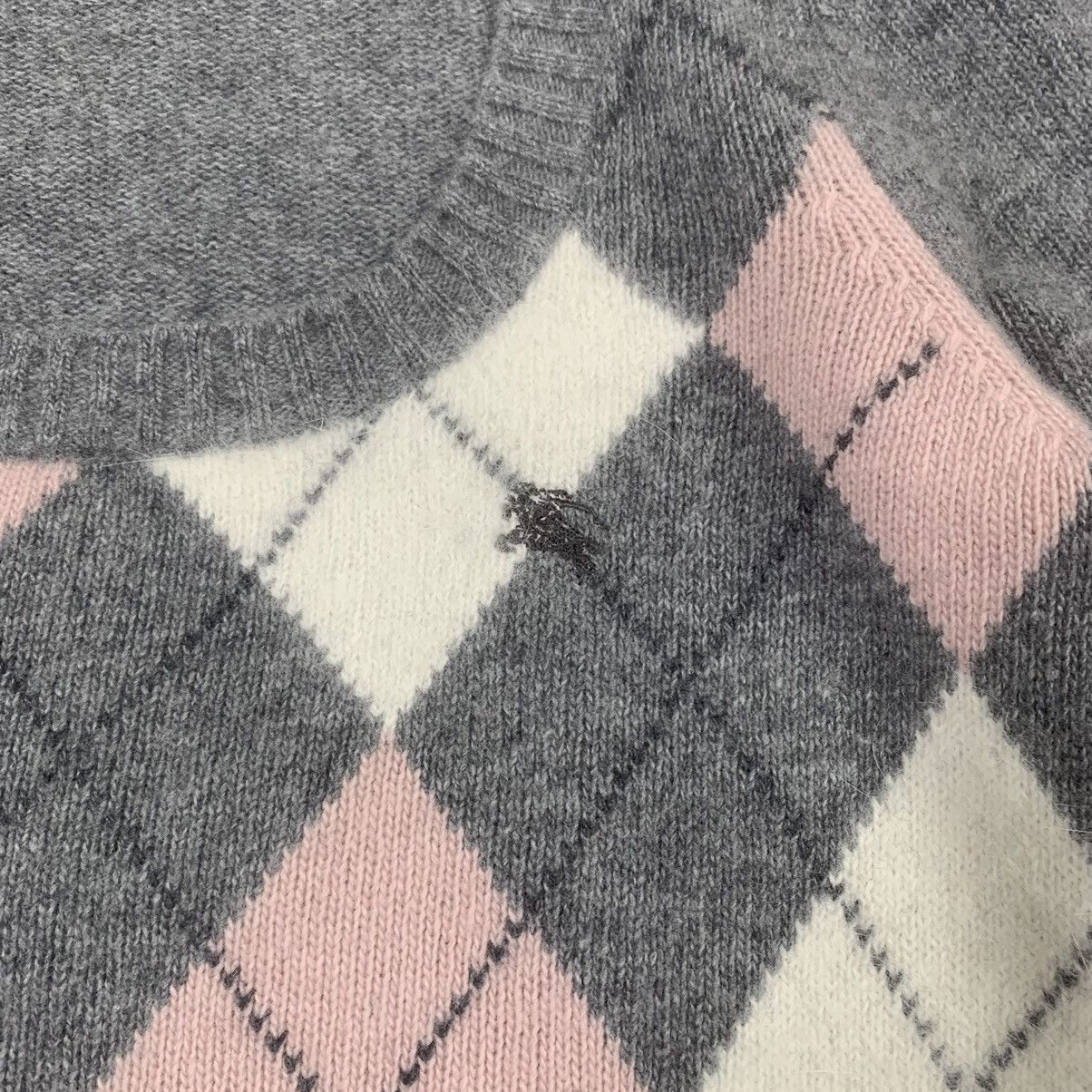 Burberry × Vintage Vintage Burberry Nova Check Blue Label Fleece Sweater Size XS / US 0-2 / IT 36-38 - 8 Thumbnail