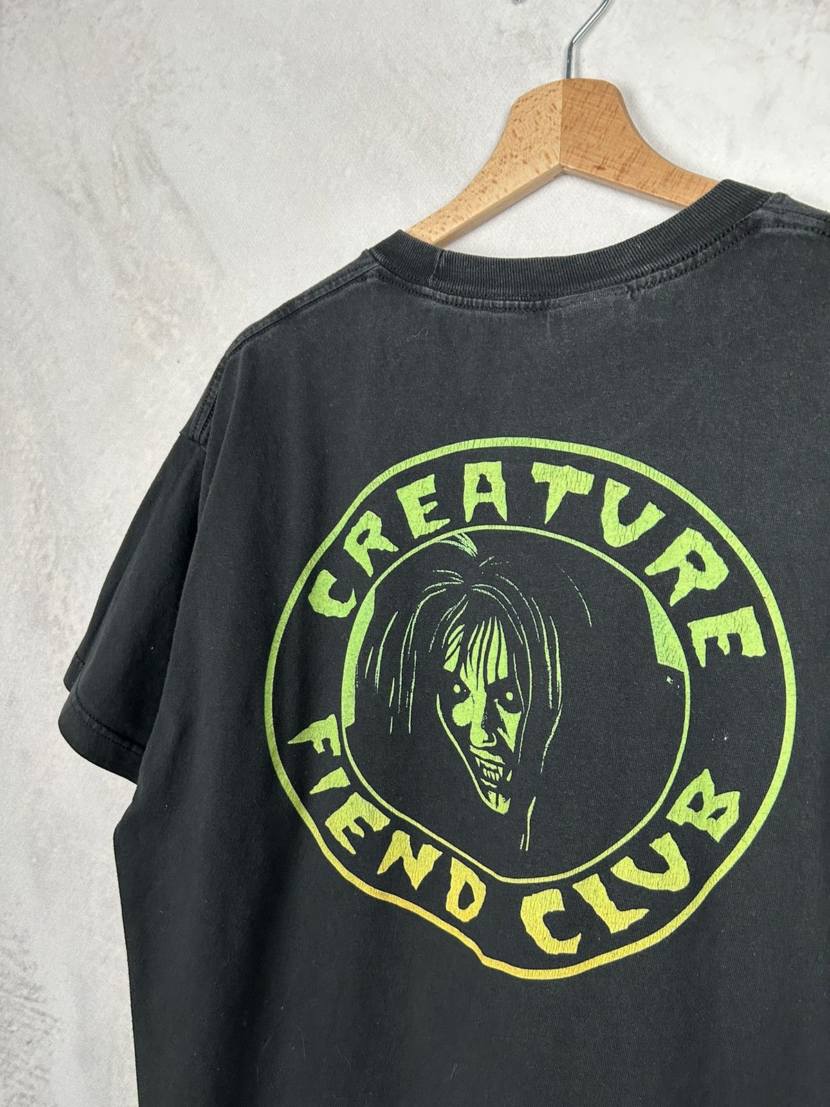 Santa Cruz Skateboards × Vintage Vintage Creature Skateboards Graphic Tee Horror 90s Size US L / EU 52-54 / 3 - 3 Thumbnail
