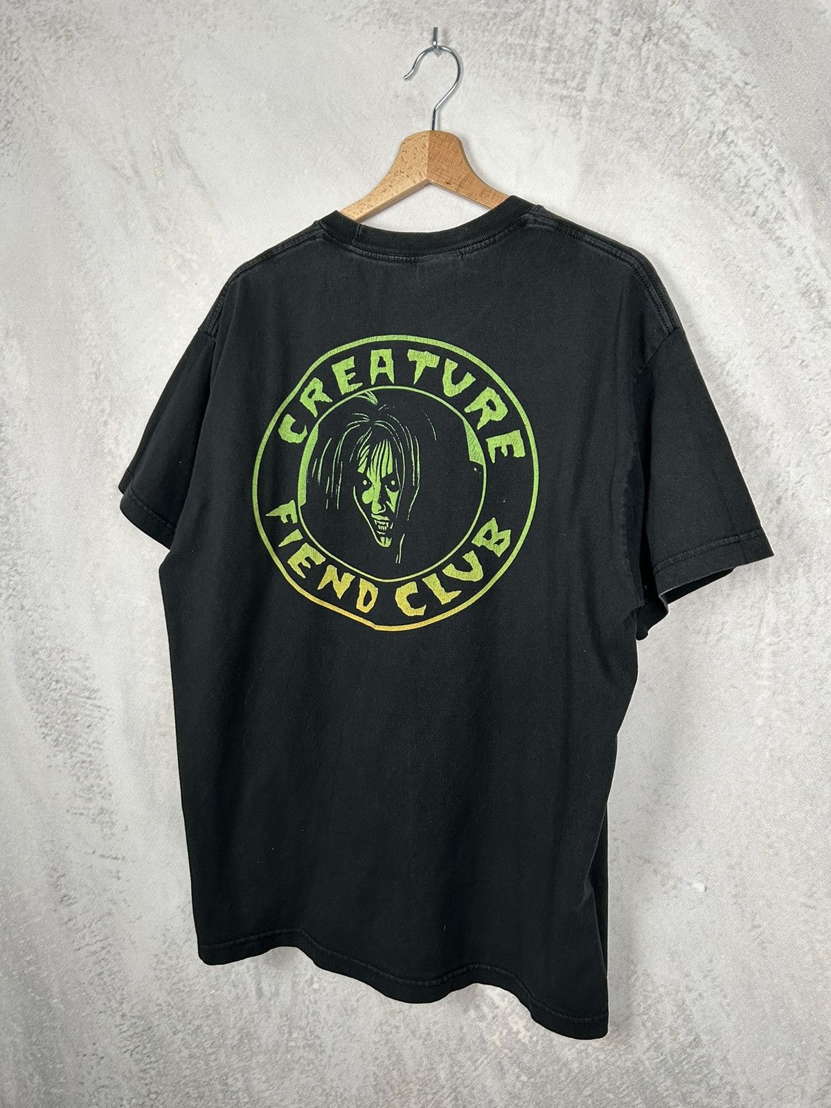 Santa Cruz Skateboards × Vintage Vintage Creature Skateboards Graphic Tee Horror 90s Size US L / EU 52-54 / 3 - 2 Thumbnail