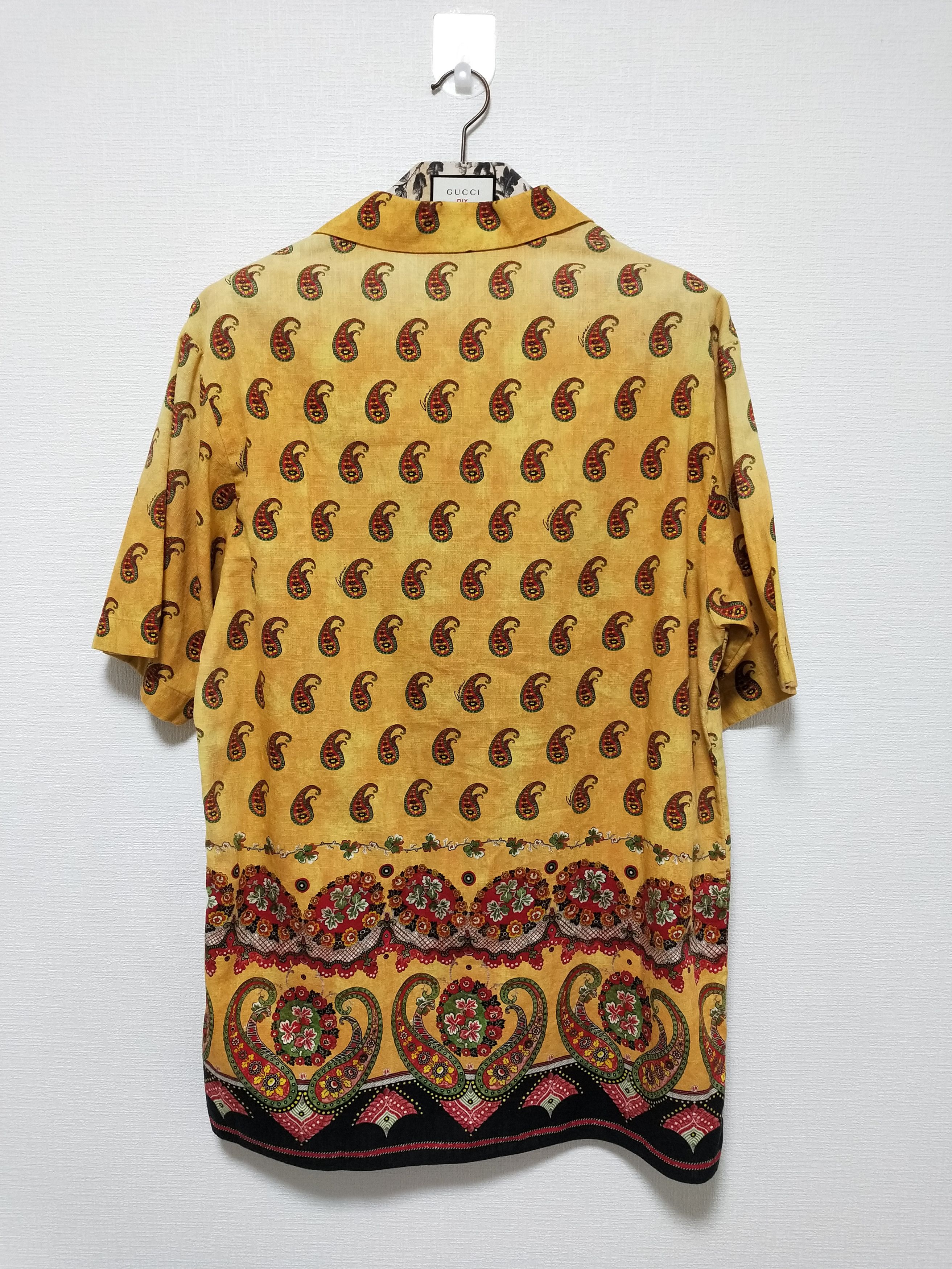 Gucci Paisley Linen Shirt Size US L / EU 52-54 / 3 - 2 Thumbnail