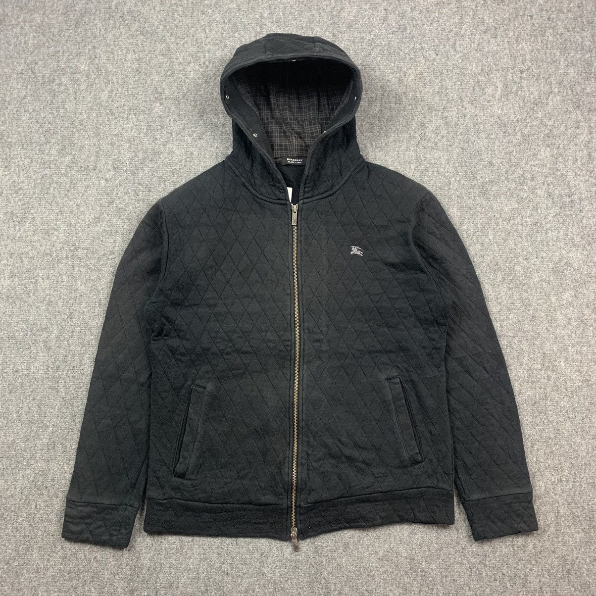 Burberry × Vintage Vintage Burberry Black Label Quilted Hoodie Jacket Size US M / EU 48-50 / 2 - 1 Thumbnail
