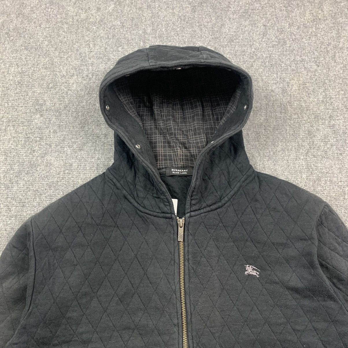 Burberry × Vintage Vintage Burberry Black Label Quilted Hoodie Jacket Size US M / EU 48-50 / 2 - 6 Thumbnail