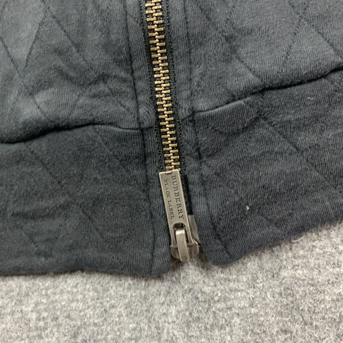 Burberry × Vintage Vintage Burberry Black Label Quilted Hoodie Jacket Size US M / EU 48-50 / 2 - 9 Thumbnail