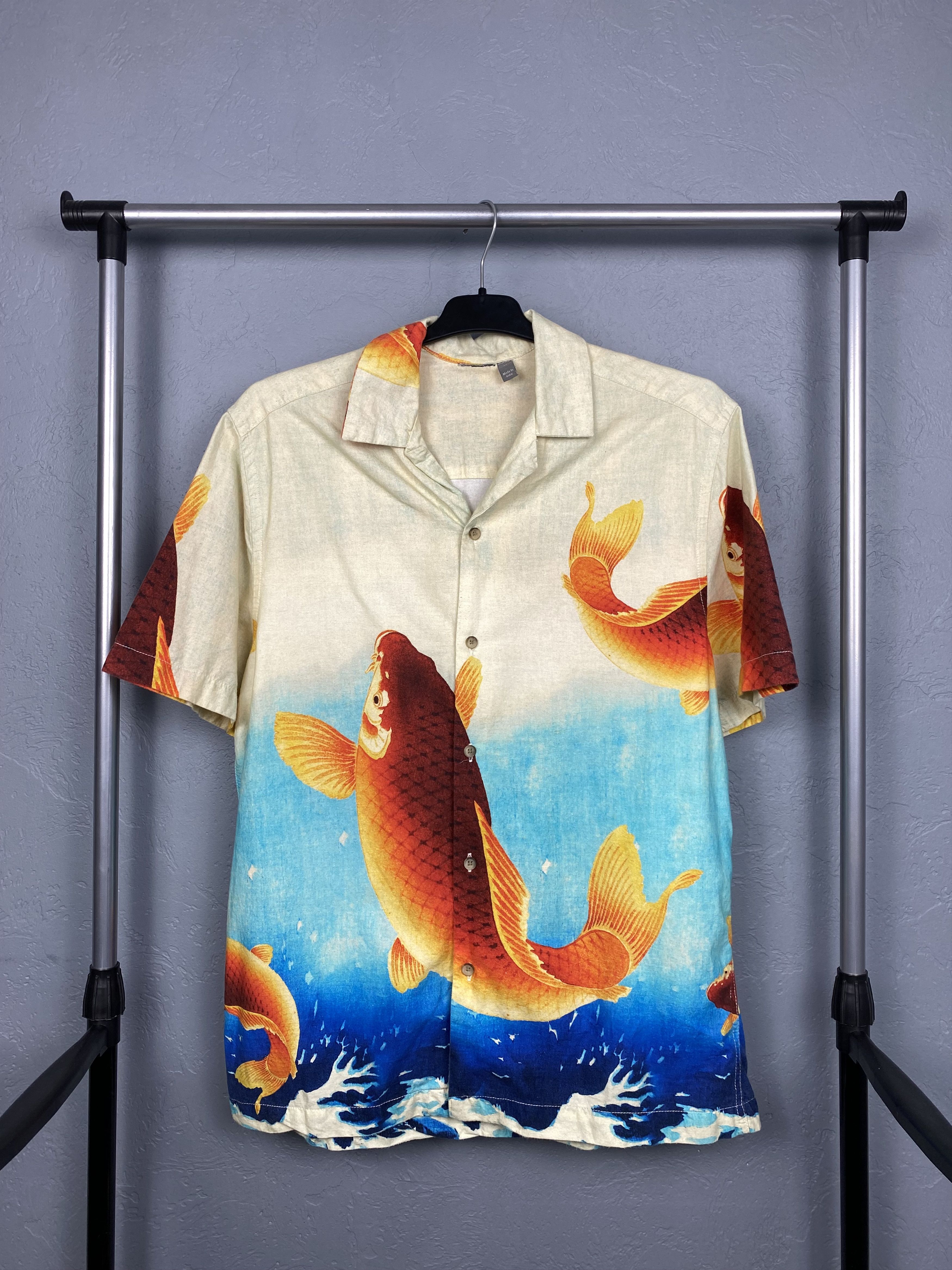 Other Hawaiian Shirt Japanese Full Printed Fish Coi Y2K Size US S / EU 44-46 / 1 - 1 Thumbnail