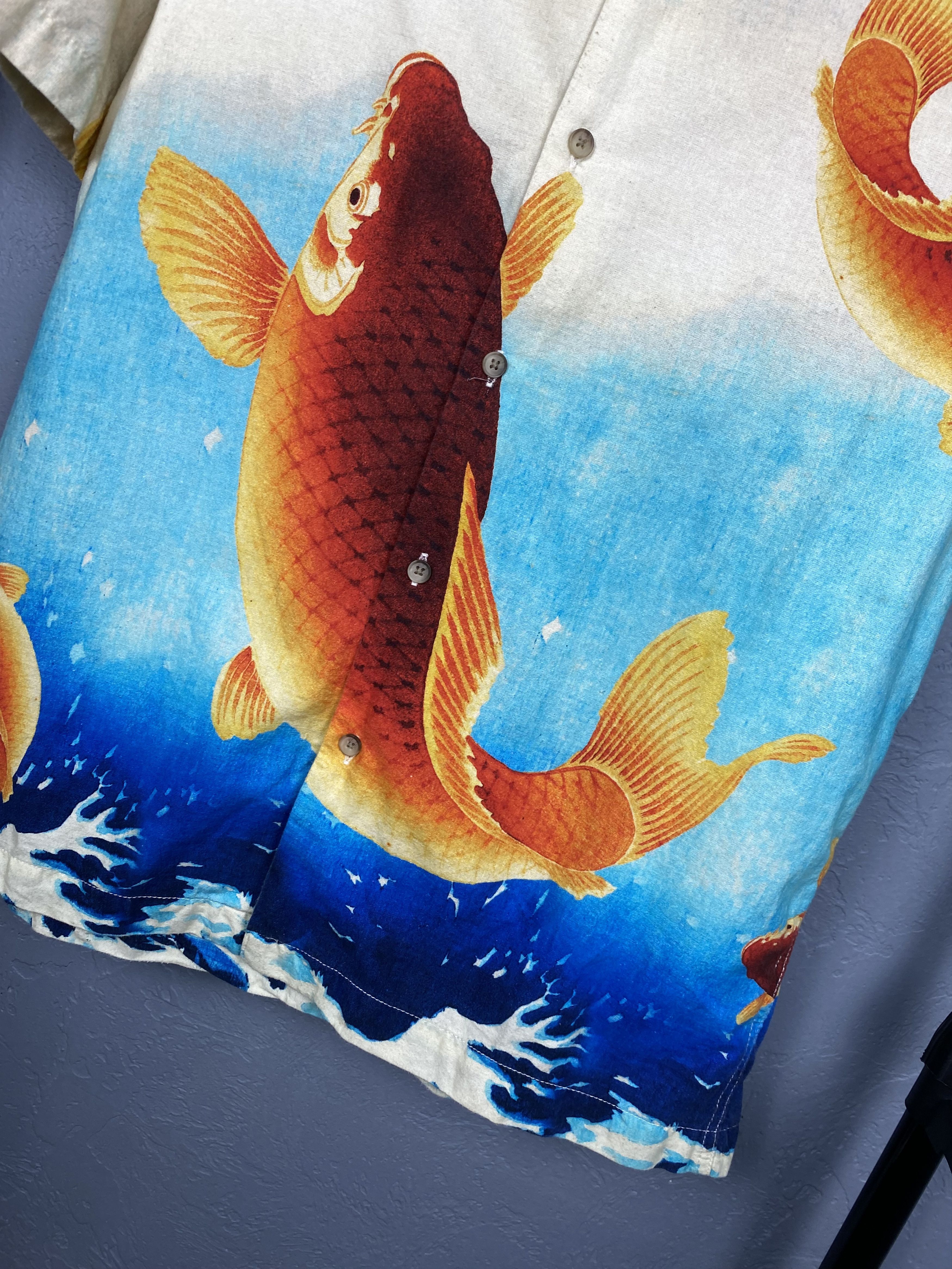 Other Hawaiian Shirt Japanese Full Printed Fish Coi Y2K Size US S / EU 44-46 / 1 - 3 Thumbnail
