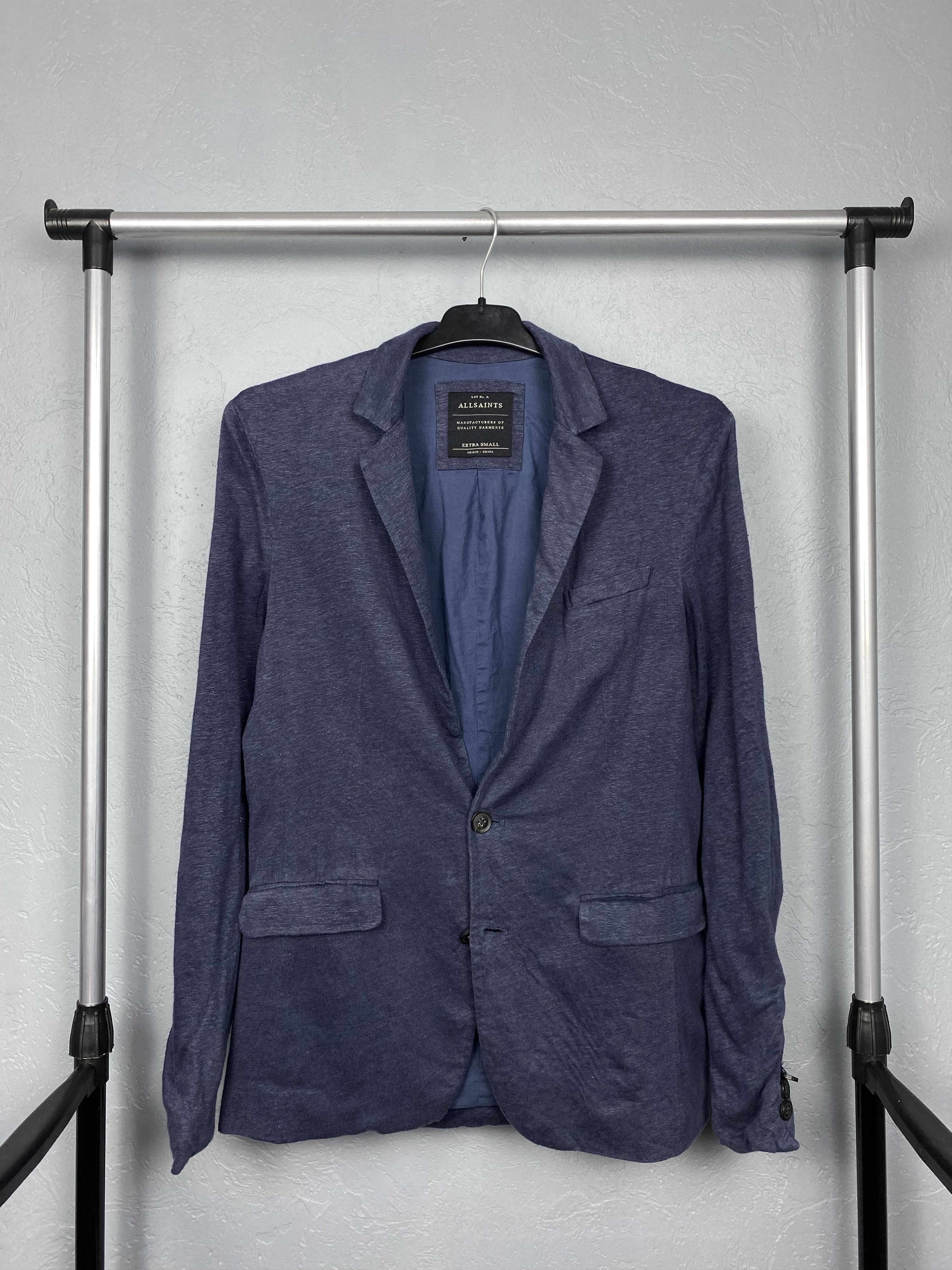 Allsaints Allsaints Mens Cotton Blazer Jacket Cardigan Size US XS / EU 42 / 0 - 1 Thumbnail