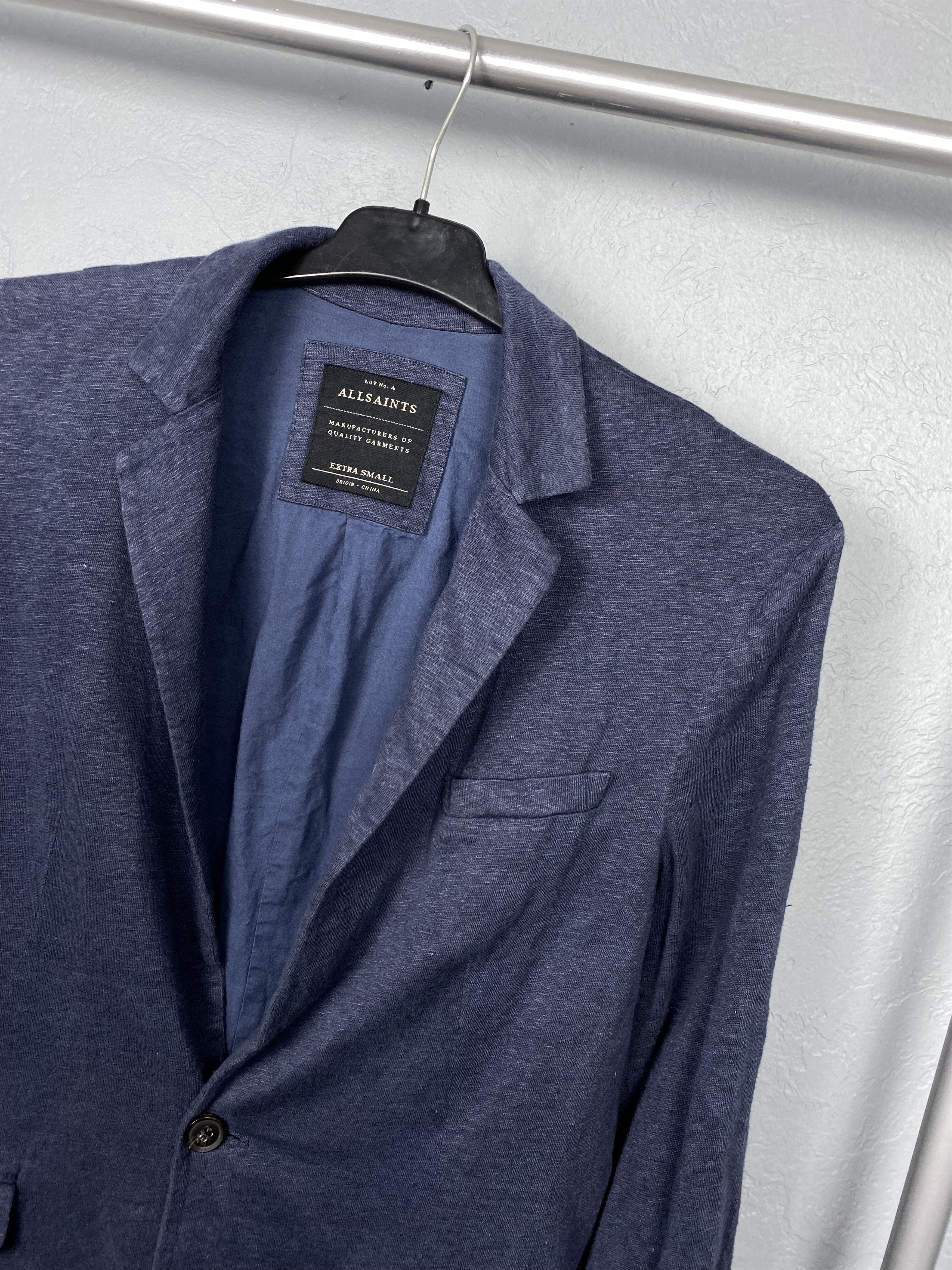Allsaints Allsaints Mens Cotton Blazer Jacket Cardigan Size US XS / EU 42 / 0 - 2 Thumbnail