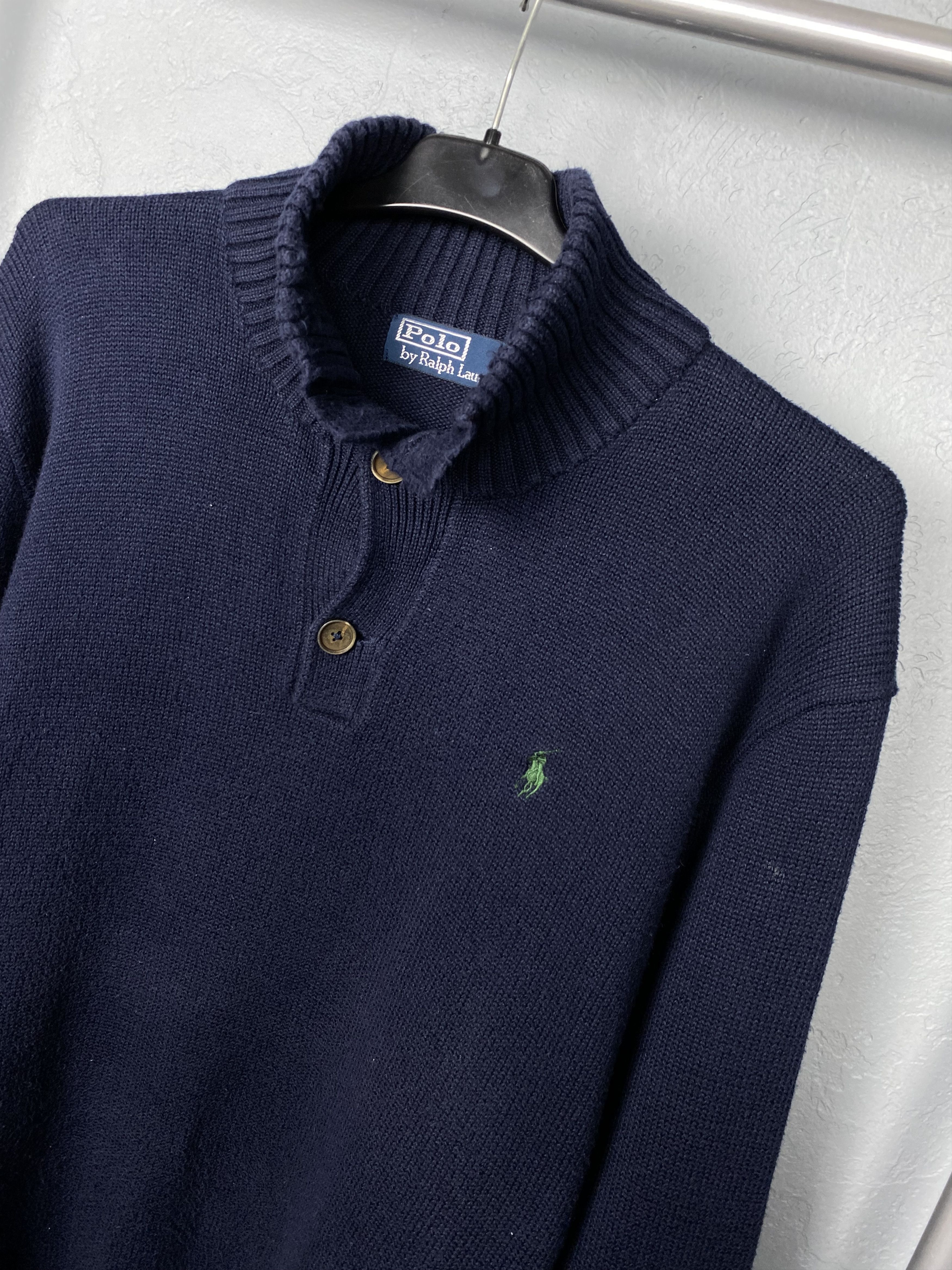 Polo Ralph Lauren Polo Ralph Lauren Vintage Mens 1\4 Quarter Zip Sweater Size US XL / EU 56 / 4 - 2 Thumbnail