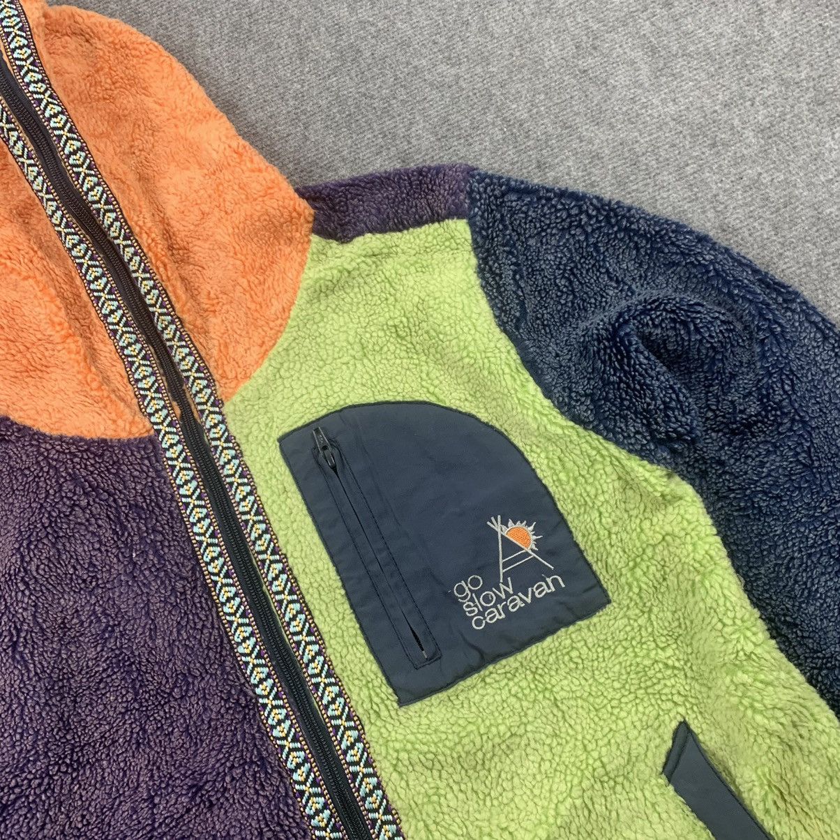 Japanese Brand × go slow caravan Go Slow Caravan Multi Color Deep Pile Fleece Jacket Size US M / EU 48-50 / 2 - 4 Thumbnail