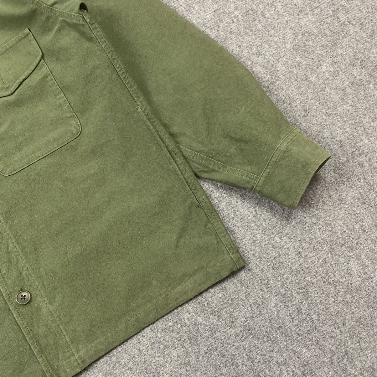 Japanese Brand × Uniqlo × Vintage Vintage Uniqlo Army Green Button Up Jacket Size US S / EU 44-46 / 1 - 3 Thumbnail