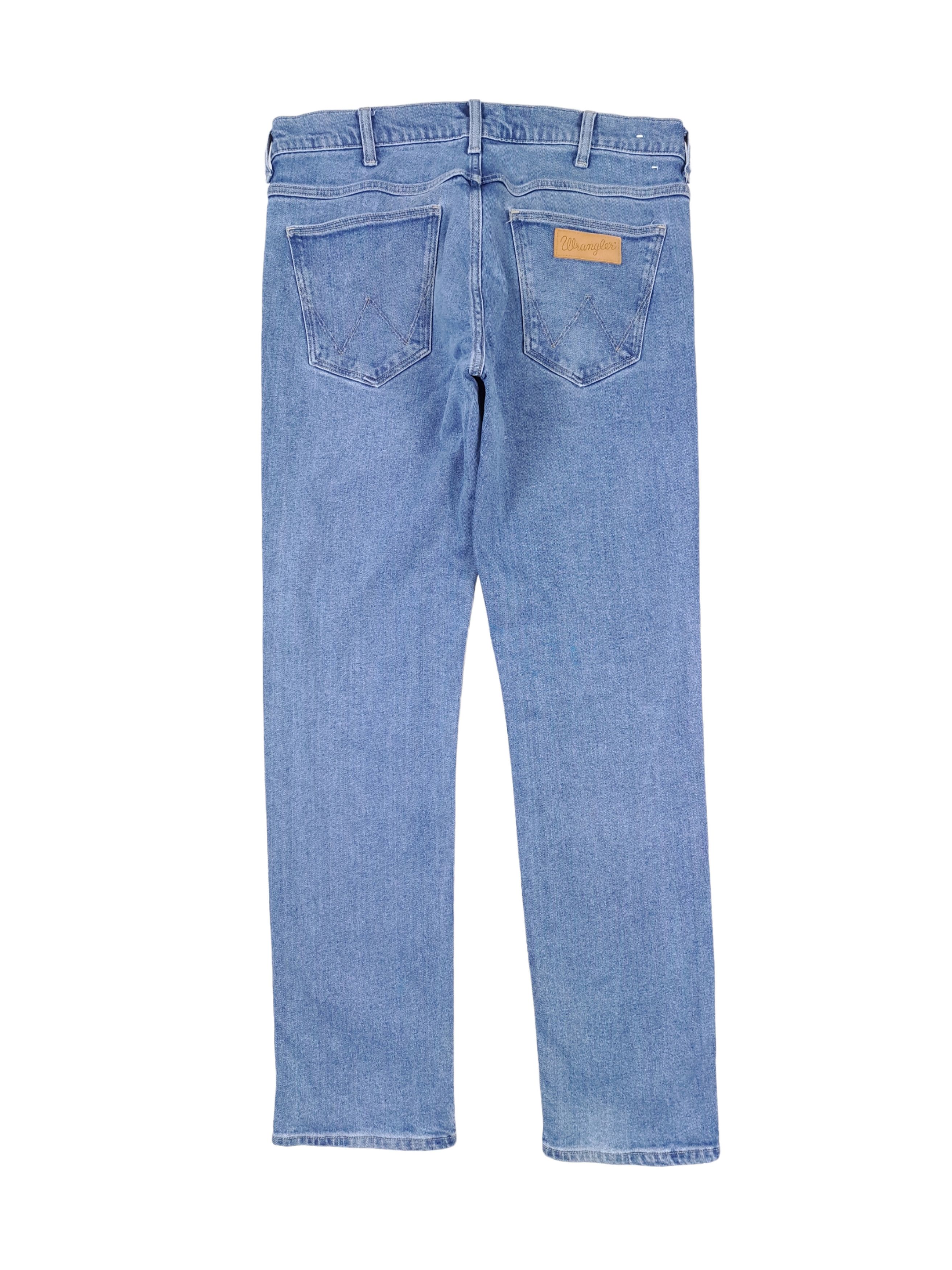 Vintage × Wrangler 💎 Vintage 33/34 Wrangler Painter Blue Denim Jeans Size US 33 - 2 Thumbnail