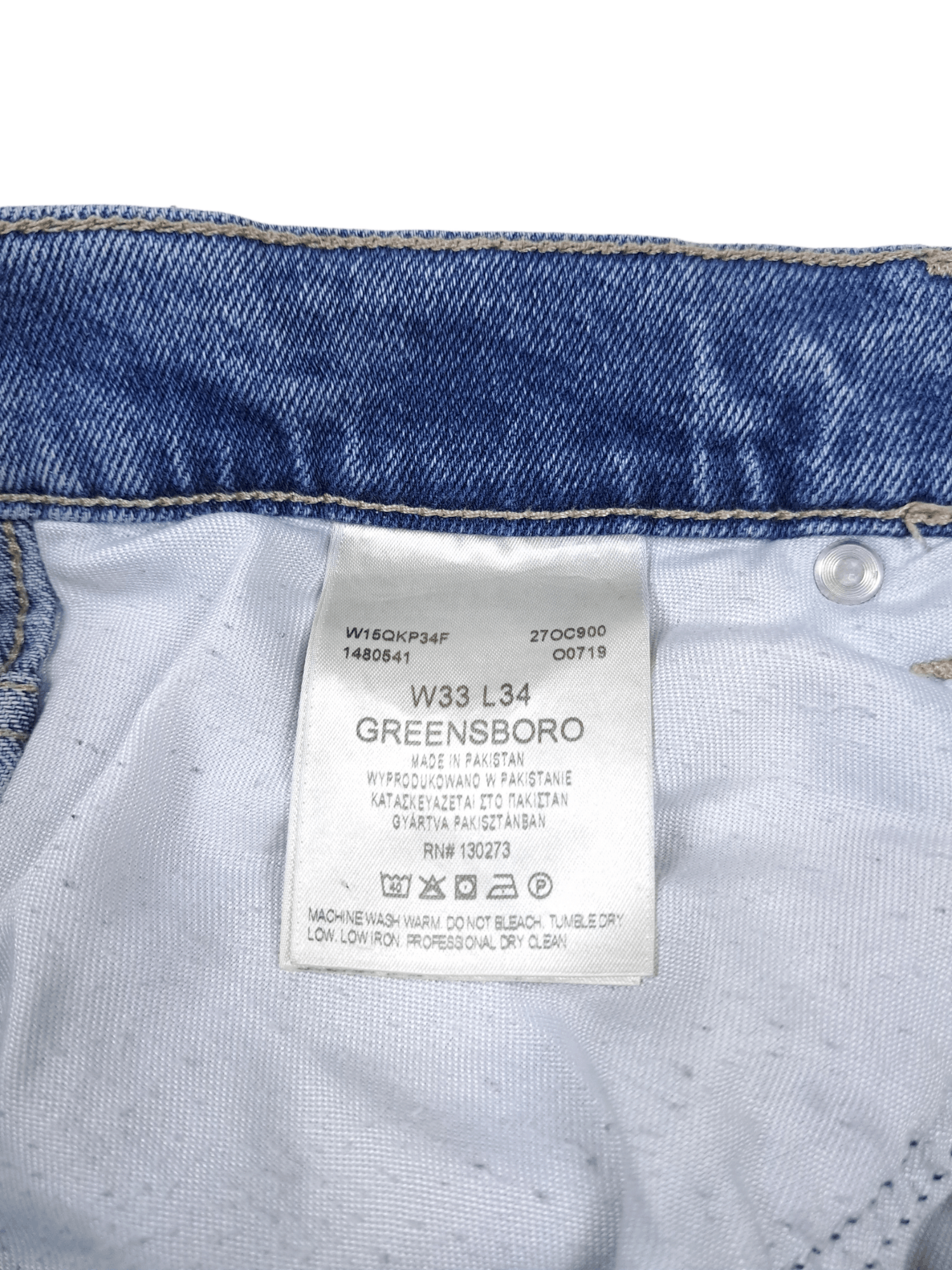 Vintage × Wrangler 💎 Vintage 33/34 Wrangler Painter Blue Denim Jeans Size US 33 - 5 Thumbnail