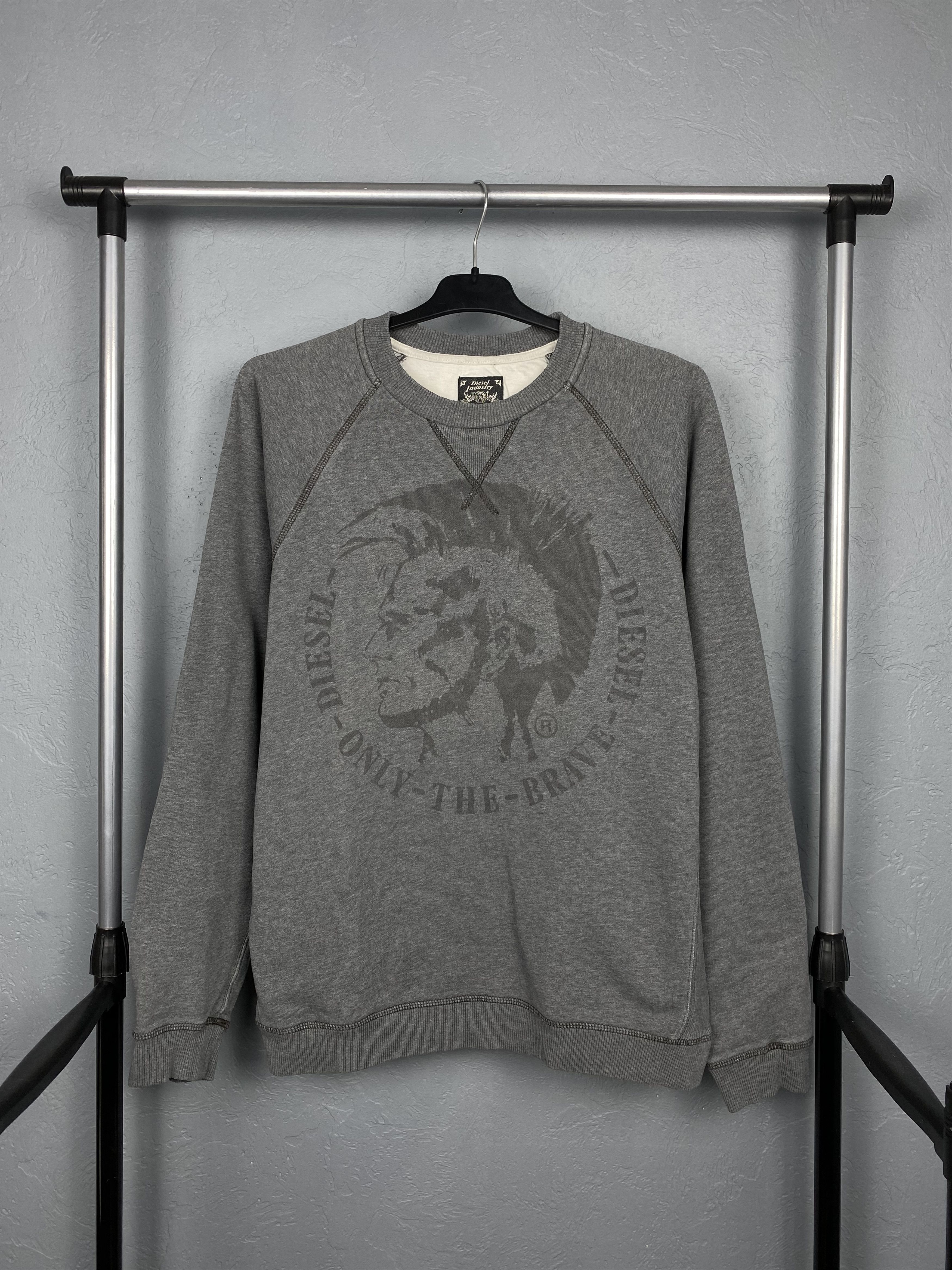 Diesel Diesel Vintage Mens Big Logo Punk Sweatshirt Size US M / EU 48-50 / 2 - 1 Thumbnail