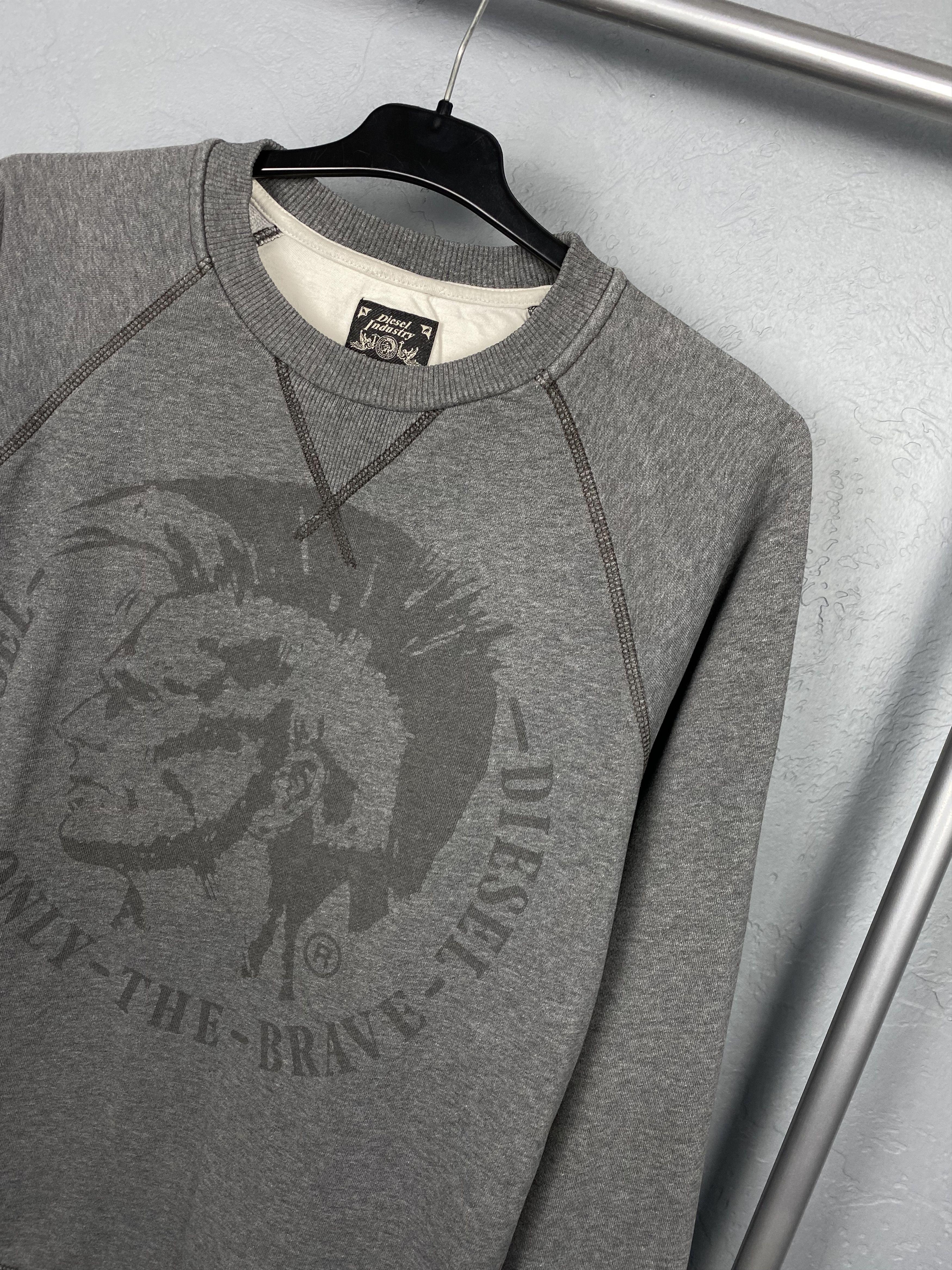 Diesel Diesel Vintage Mens Big Logo Punk Sweatshirt Size US M / EU 48-50 / 2 - 2 Thumbnail