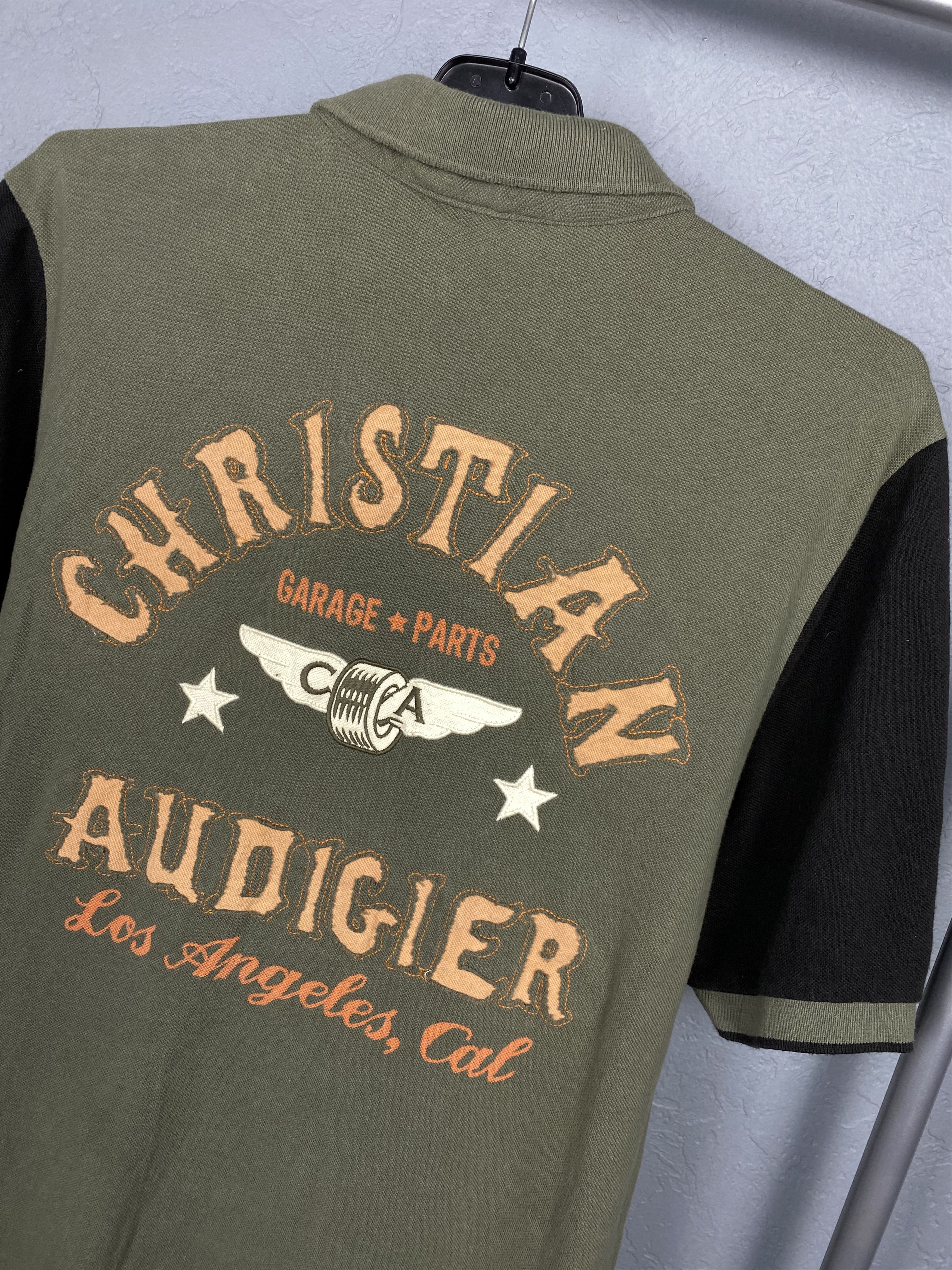 Christian Audigier × Ed Hardy × Vintage Christian Audigier Garage Parts Polo Shirt Tee Ed Hardy Size US L / EU 52-54 / 3 - 9 Thumbnail