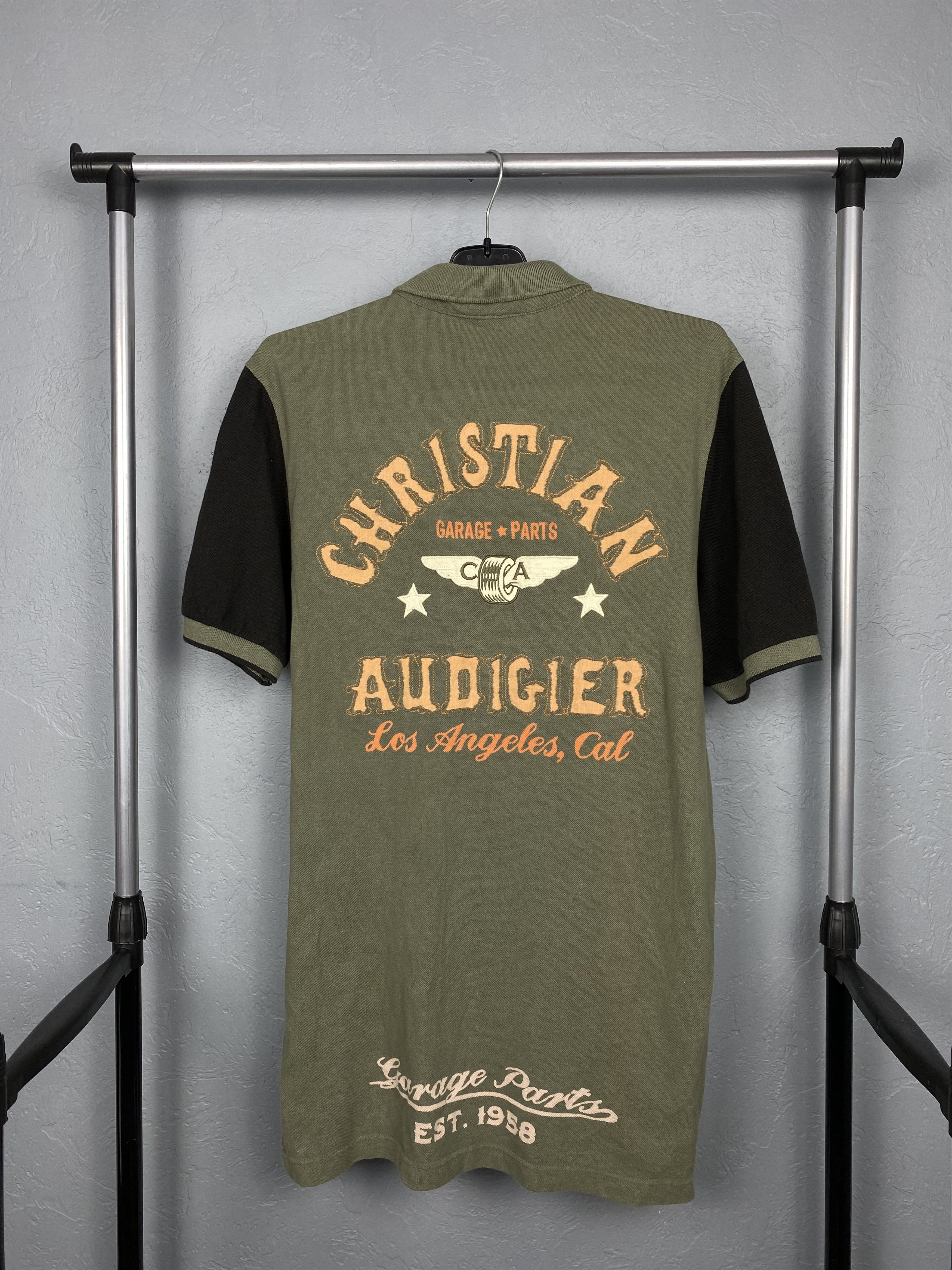 Christian Audigier × Ed Hardy × Vintage Christian Audigier Garage Parts Polo Shirt Tee Ed Hardy Size US L / EU 52-54 / 3 - 8 Thumbnail