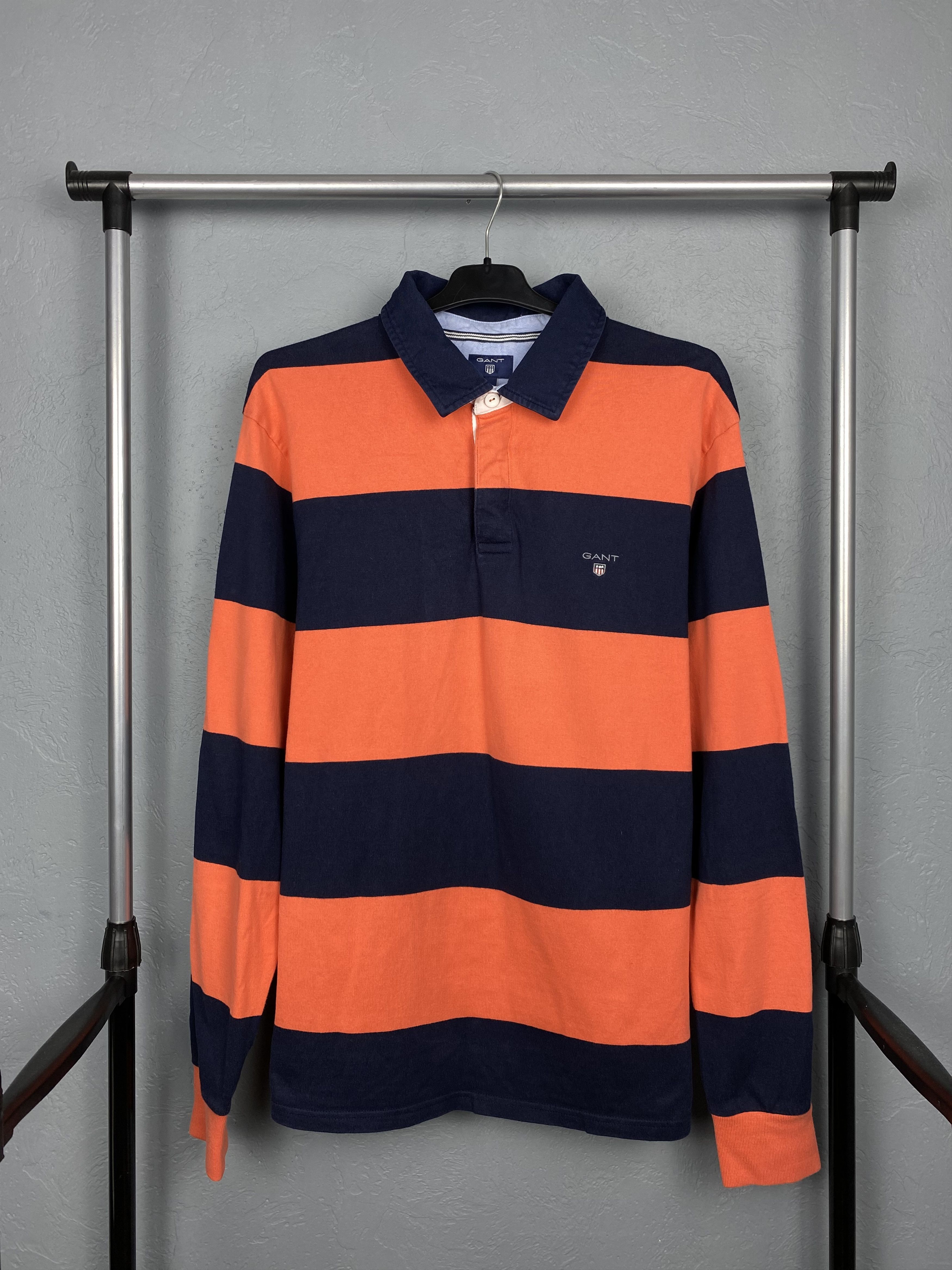 Gant Gant Vintage Mens Rugby Long Sleeve Polo Shirt Size US XL / EU 56 / 4 - 1 Preview