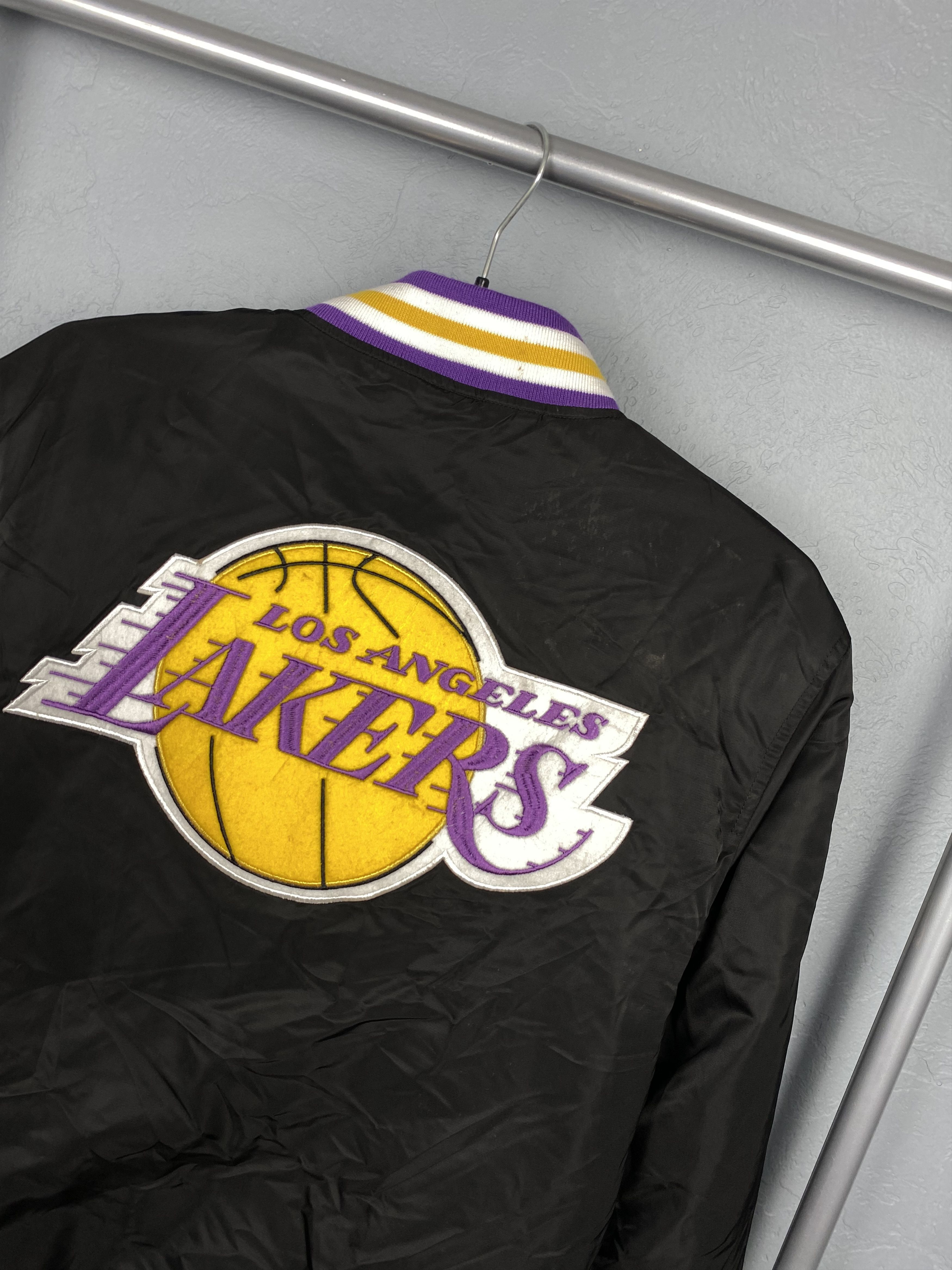 NBA NEW! Los Angeles Lakers NBA Varsity Bomber Jacket Size US M / EU 48-50 / 2 - 2 Thumbnail