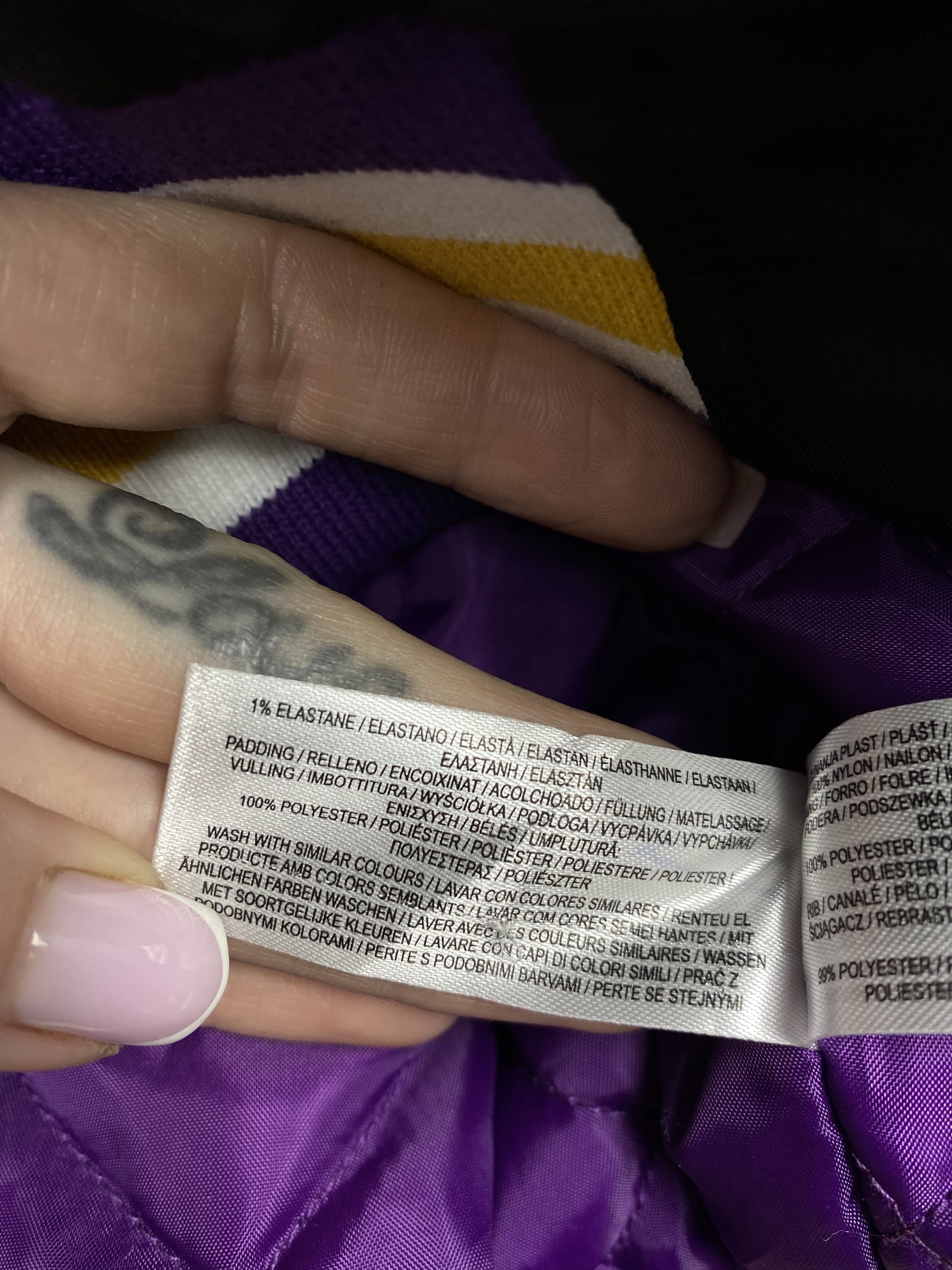 NBA NEW! Los Angeles Lakers NBA Varsity Bomber Jacket Size US M / EU 48-50 / 2 - 12 Thumbnail
