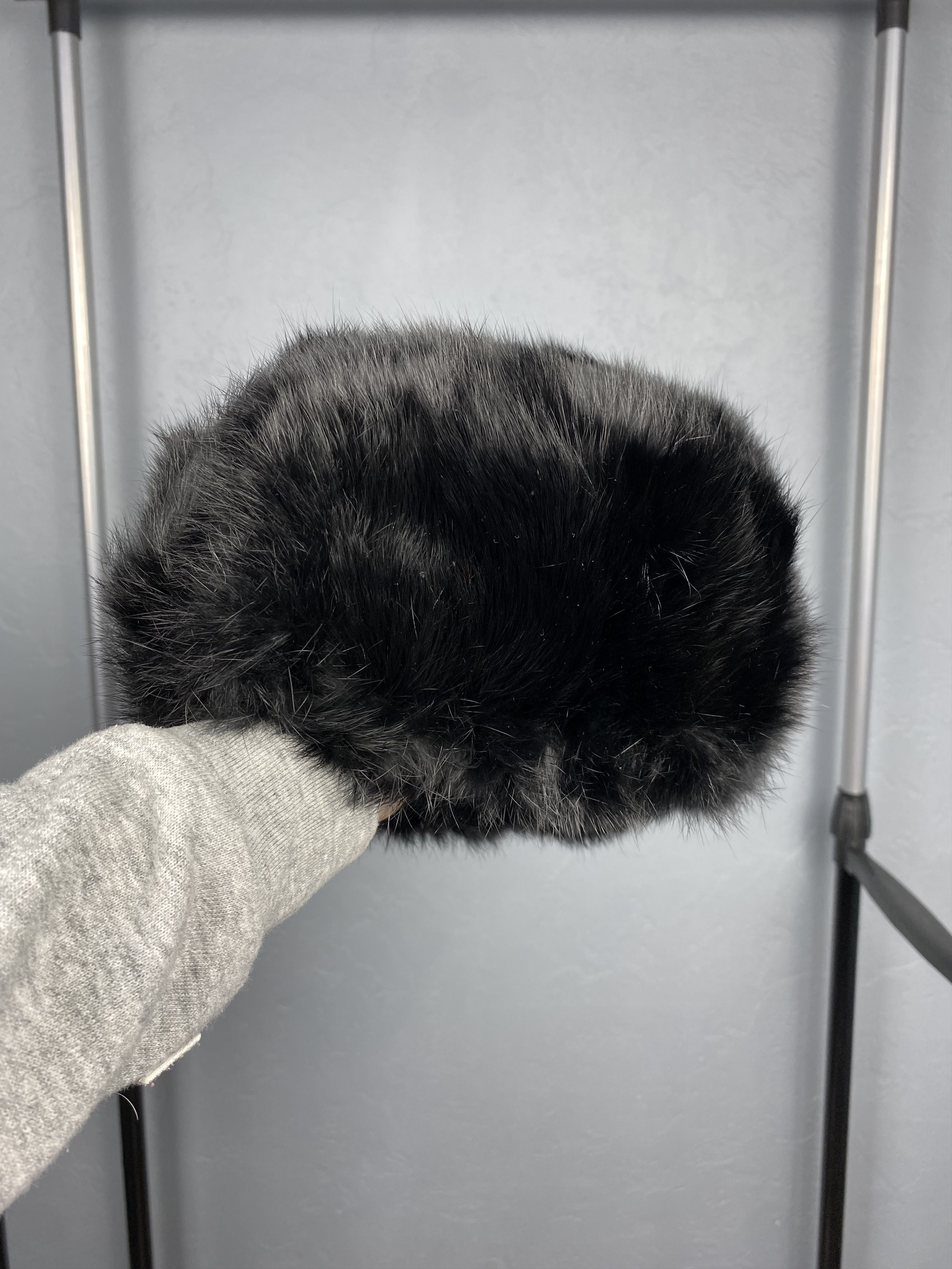 20471120 Vintage Mohair Hat with Ear Flaps Beanie Wool Fur Size ONE SIZE - 3 Thumbnail