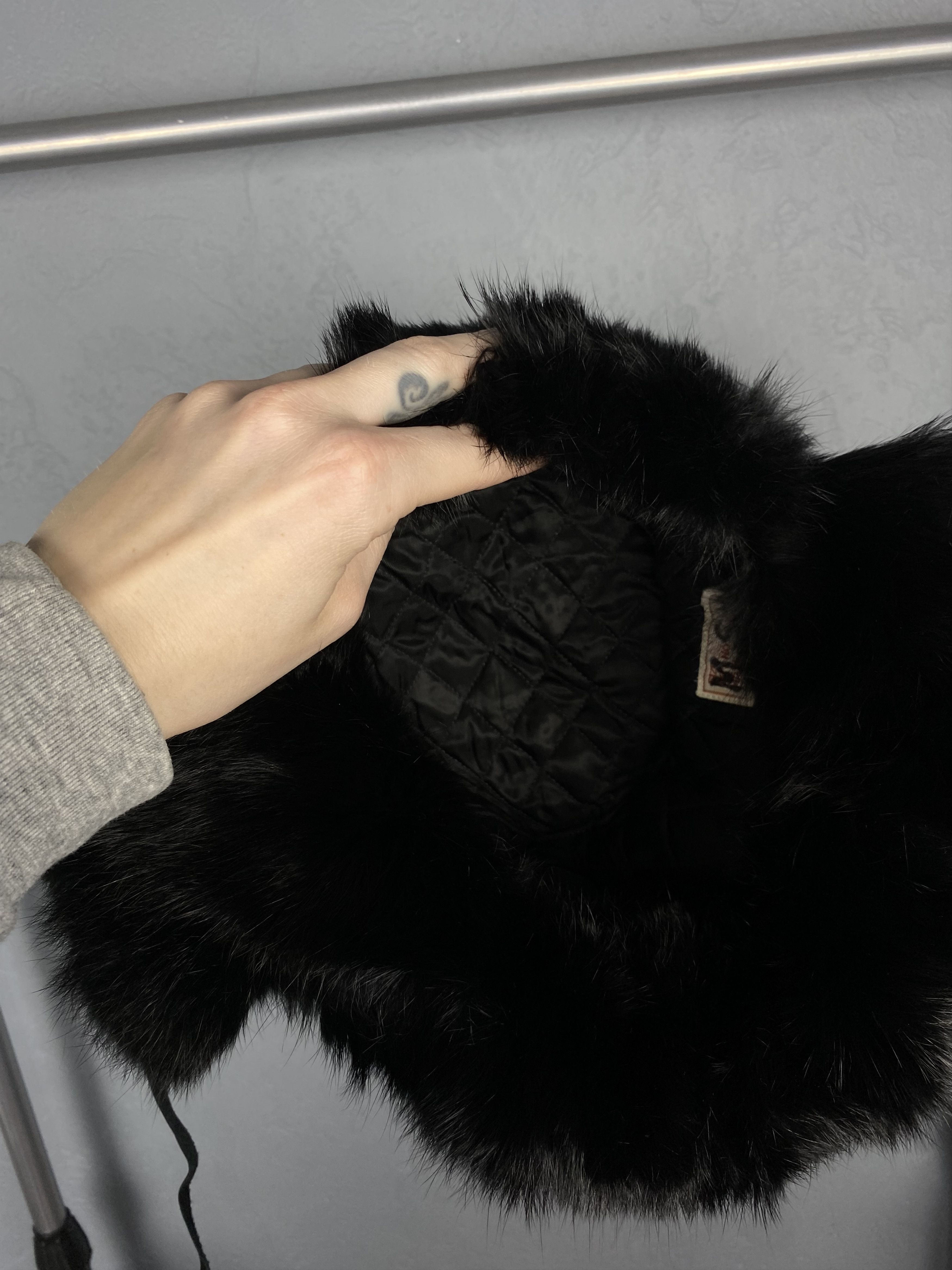 20471120 Vintage Mohair Hat with Ear Flaps Beanie Wool Fur Size ONE SIZE - 6 Thumbnail
