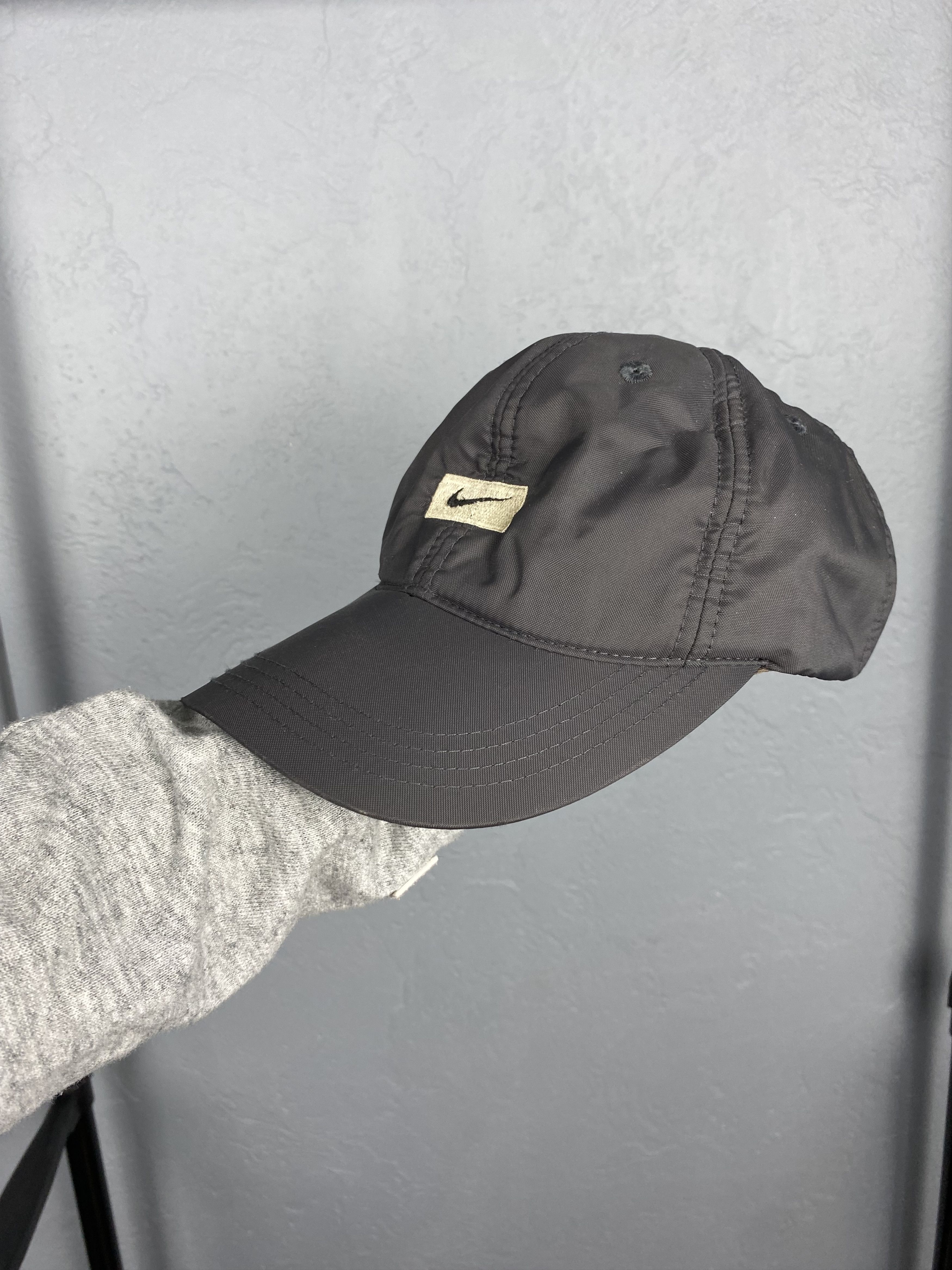 Nike × Vintage Nike Vintage Nylon Hat Cap Swoosh Y2K Size ONE SIZE - 1 Thumbnail