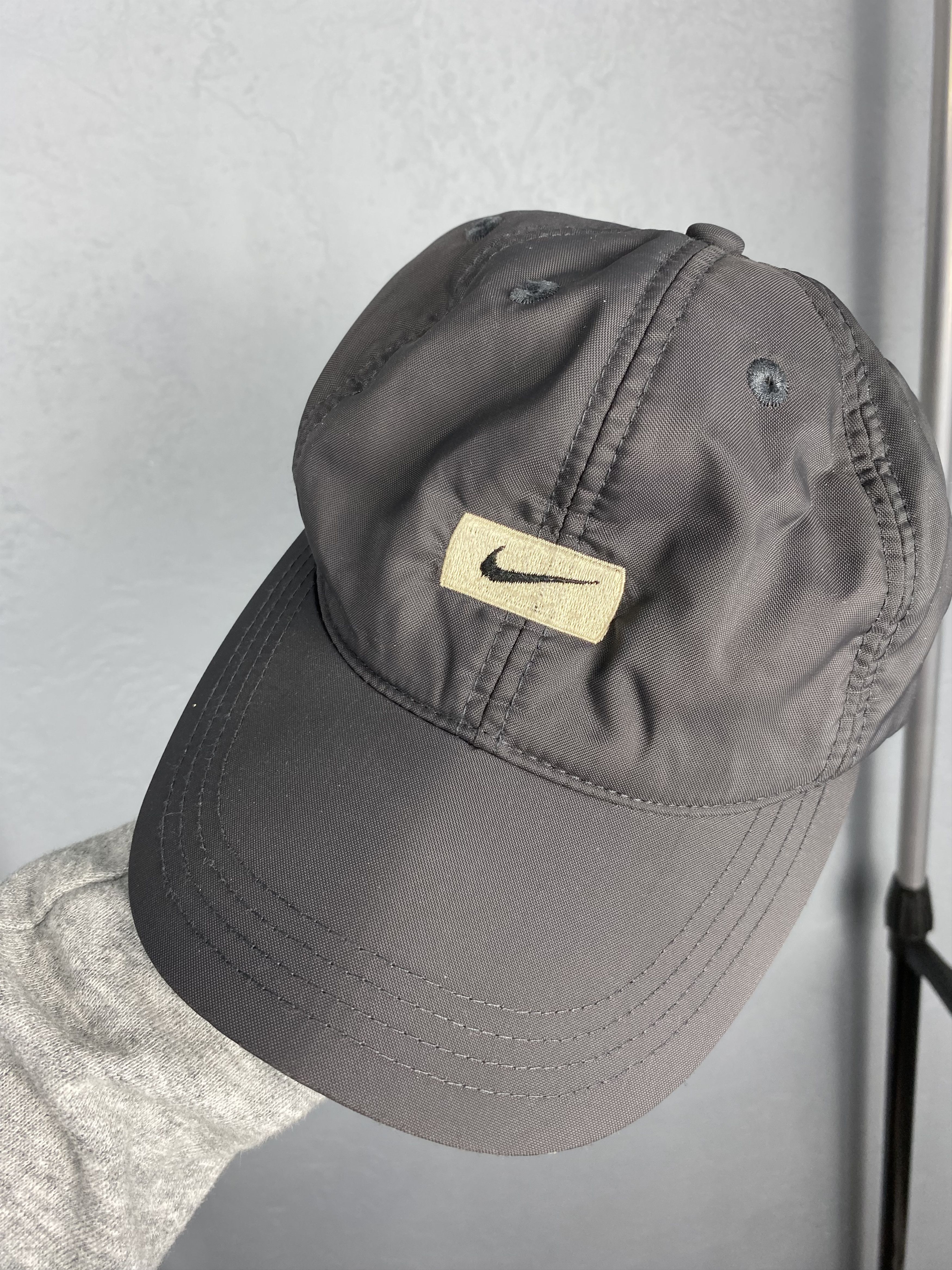 Nike × Vintage Nike Vintage Nylon Hat Cap Swoosh Y2K Size ONE SIZE - 3 Thumbnail