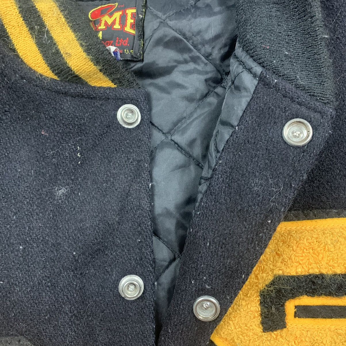 Vintage Vintage 80s Leather Varsity Jacket Made In USA Size US M / EU 48-50 / 2 - 9 Thumbnail
