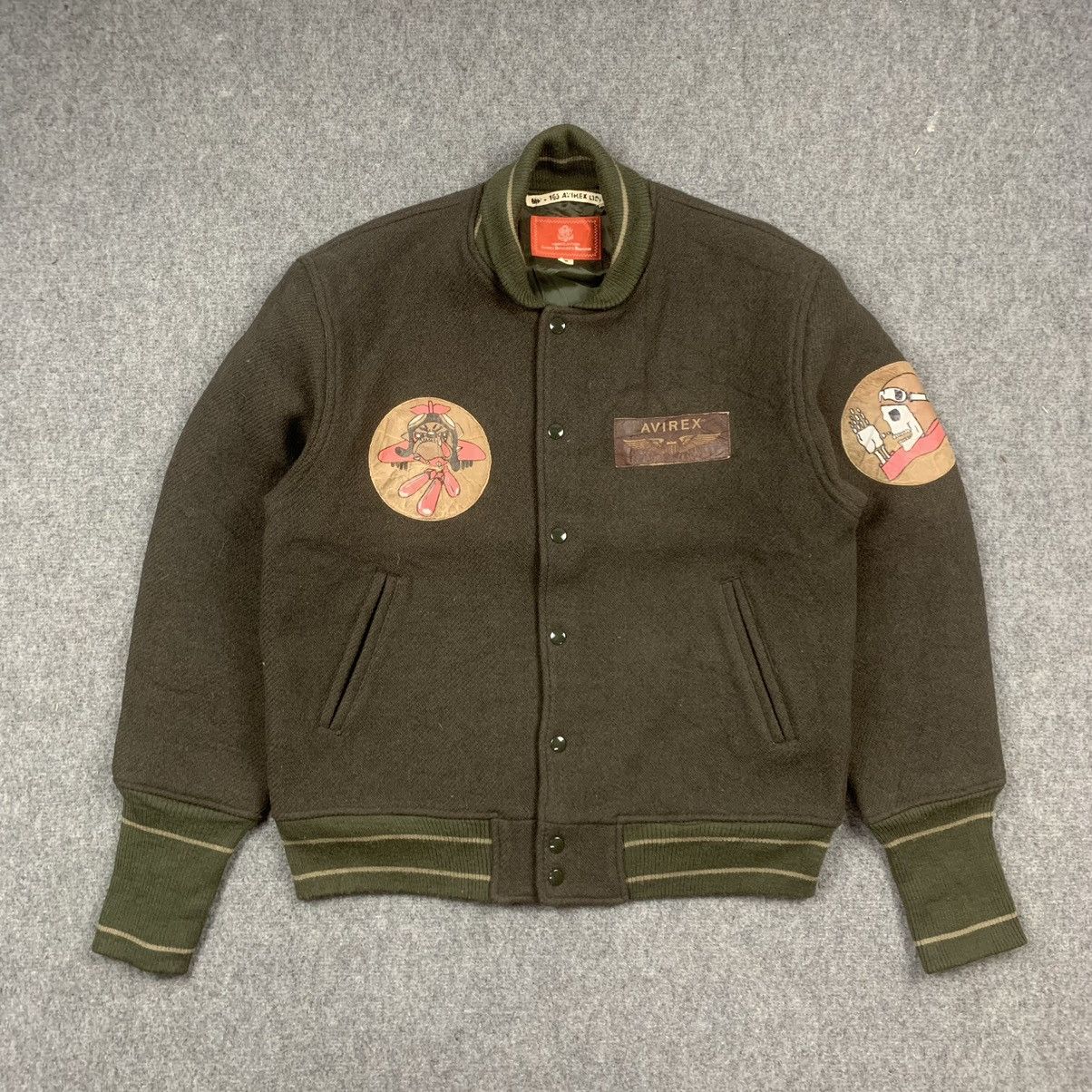 Avirex × Vintage Vintage RARE Avirex Bomber Wool Patches Jacket Size US M / EU 48-50 / 2 - 1 Thumbnail