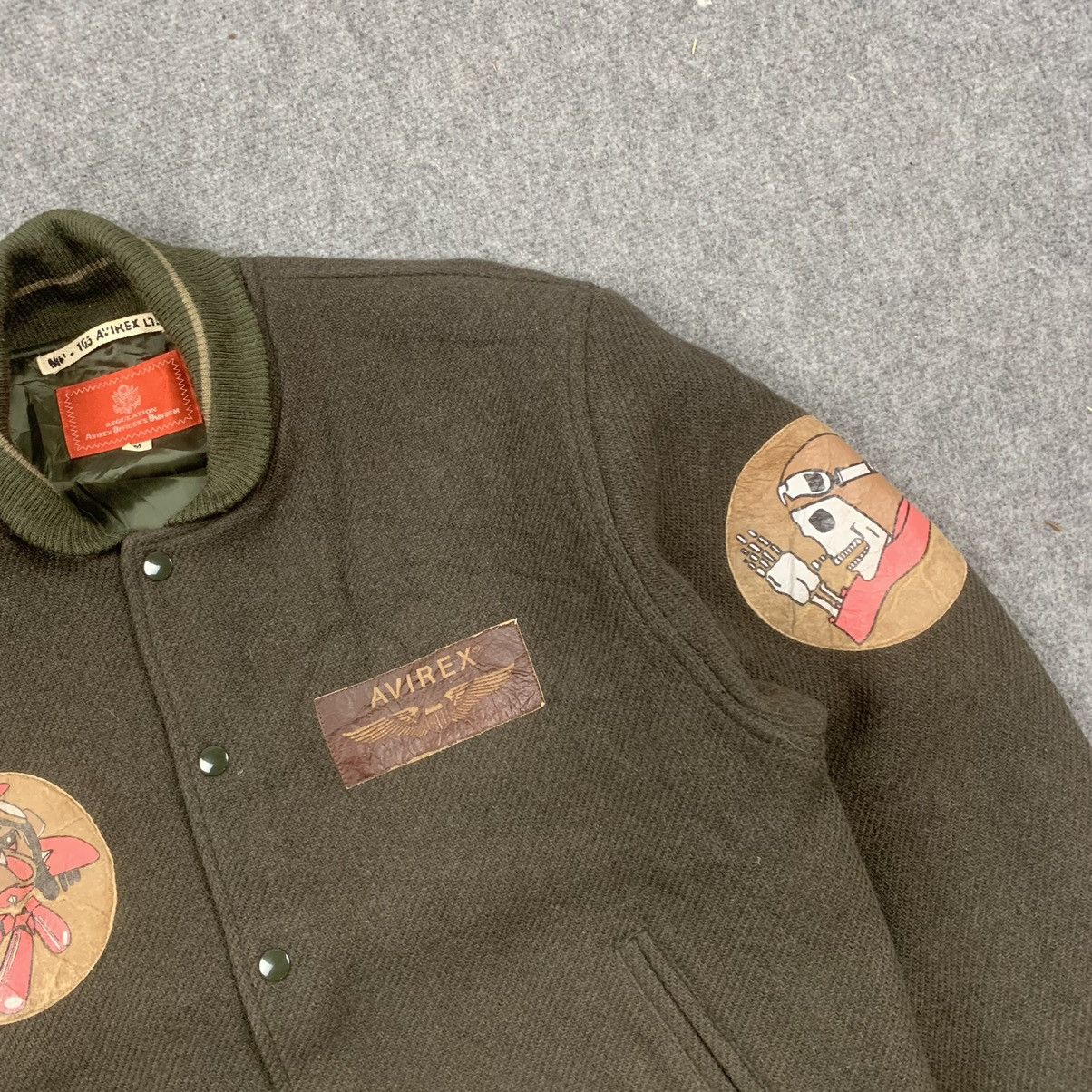Avirex × Vintage Vintage RARE Avirex Bomber Wool Patches Jacket Size US M / EU 48-50 / 2 - 5 Thumbnail
