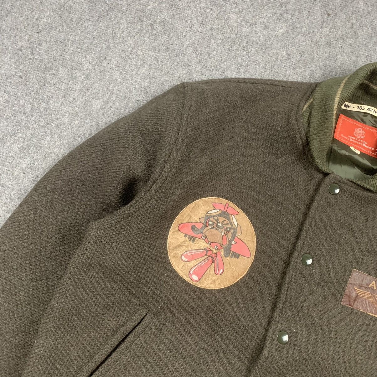 Avirex × Vintage Vintage RARE Avirex Bomber Wool Patches Jacket Size US M / EU 48-50 / 2 - 6 Thumbnail